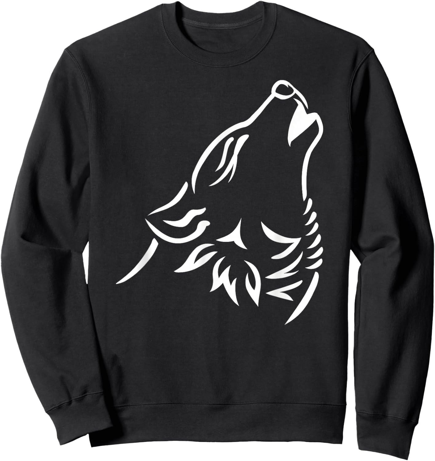 Howling Wolf Sweatshirt - Sweatshirt | Black