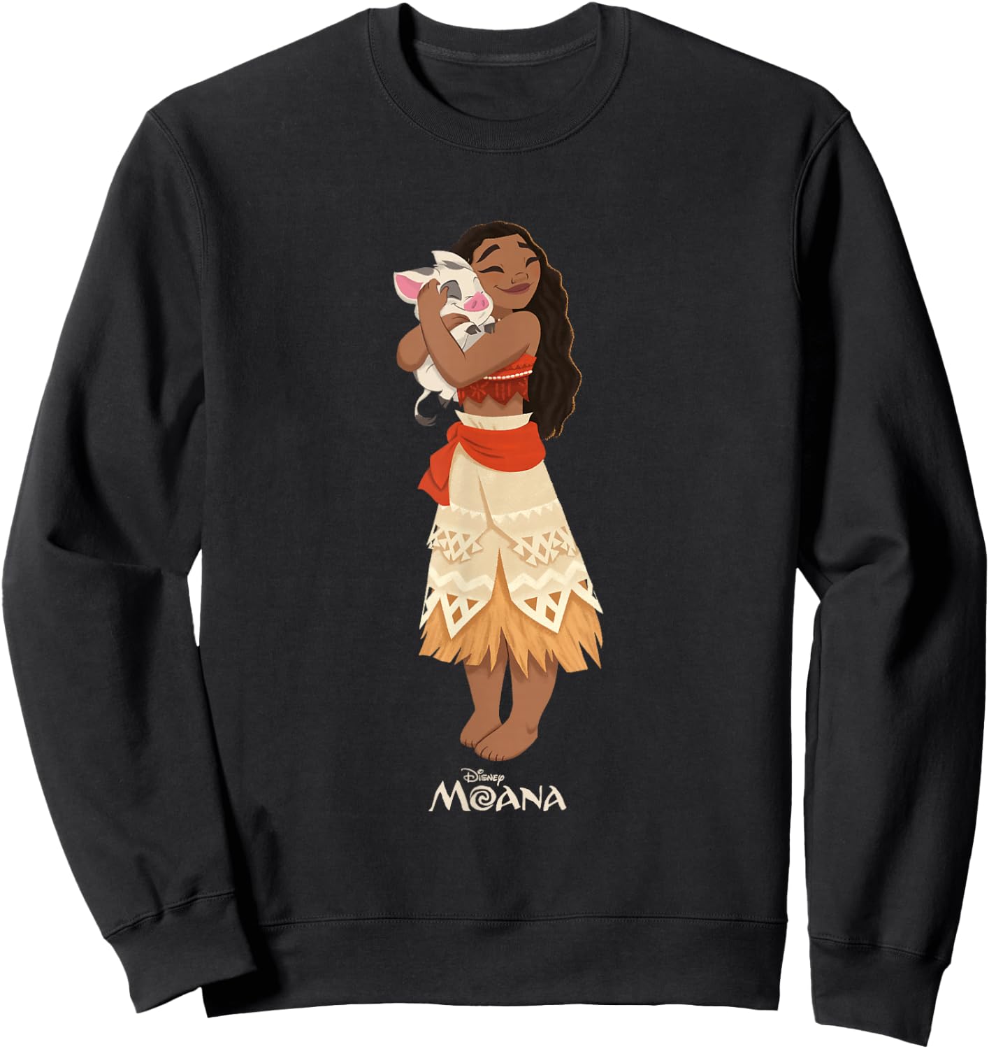 Disney Moana and Pua with Movie Logo Sweatshirt - Sweatshirt | Black