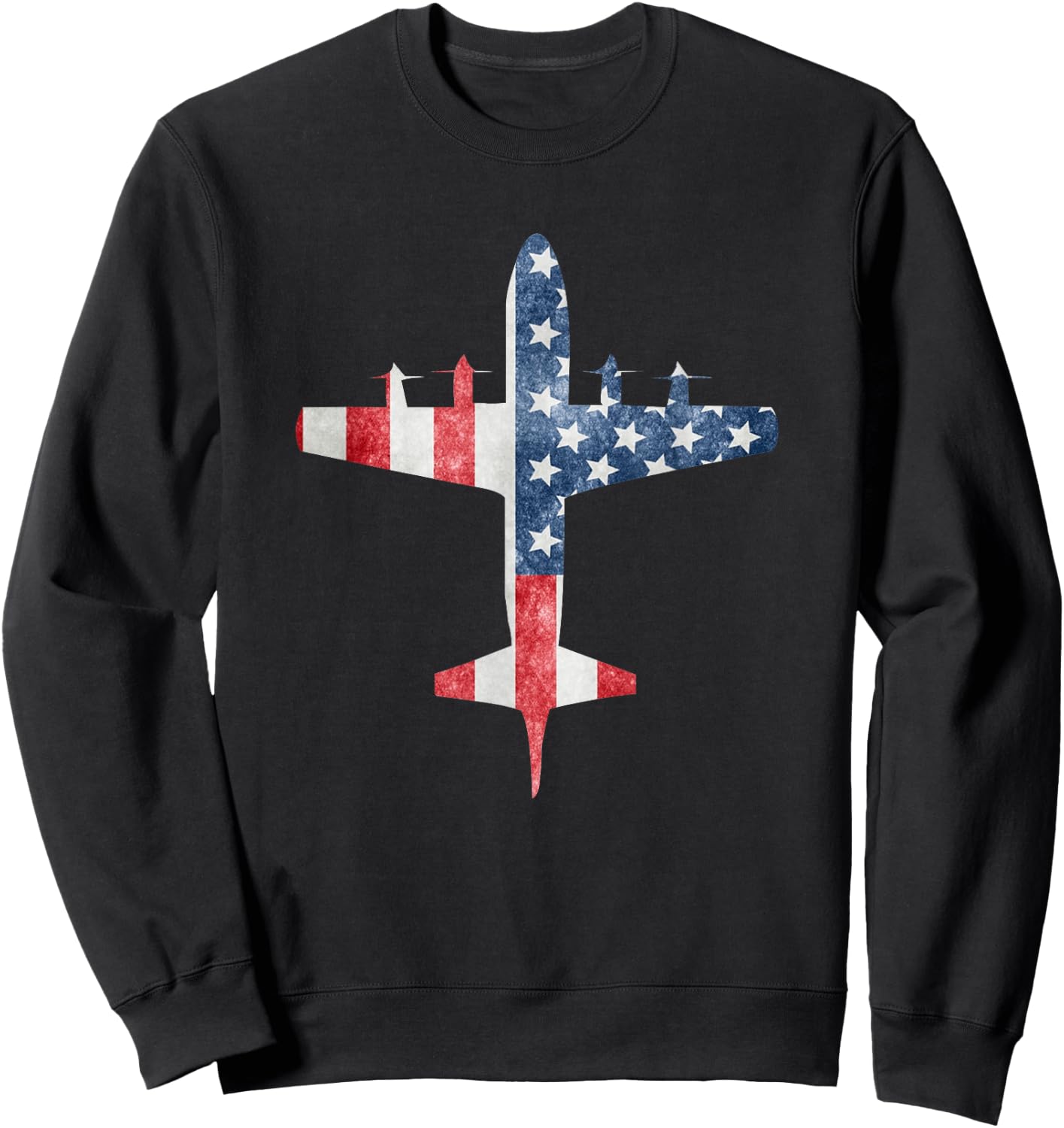 P-3 Orion American Flag Aviation Shirt Sweatshirt - Sweatshirt | Black