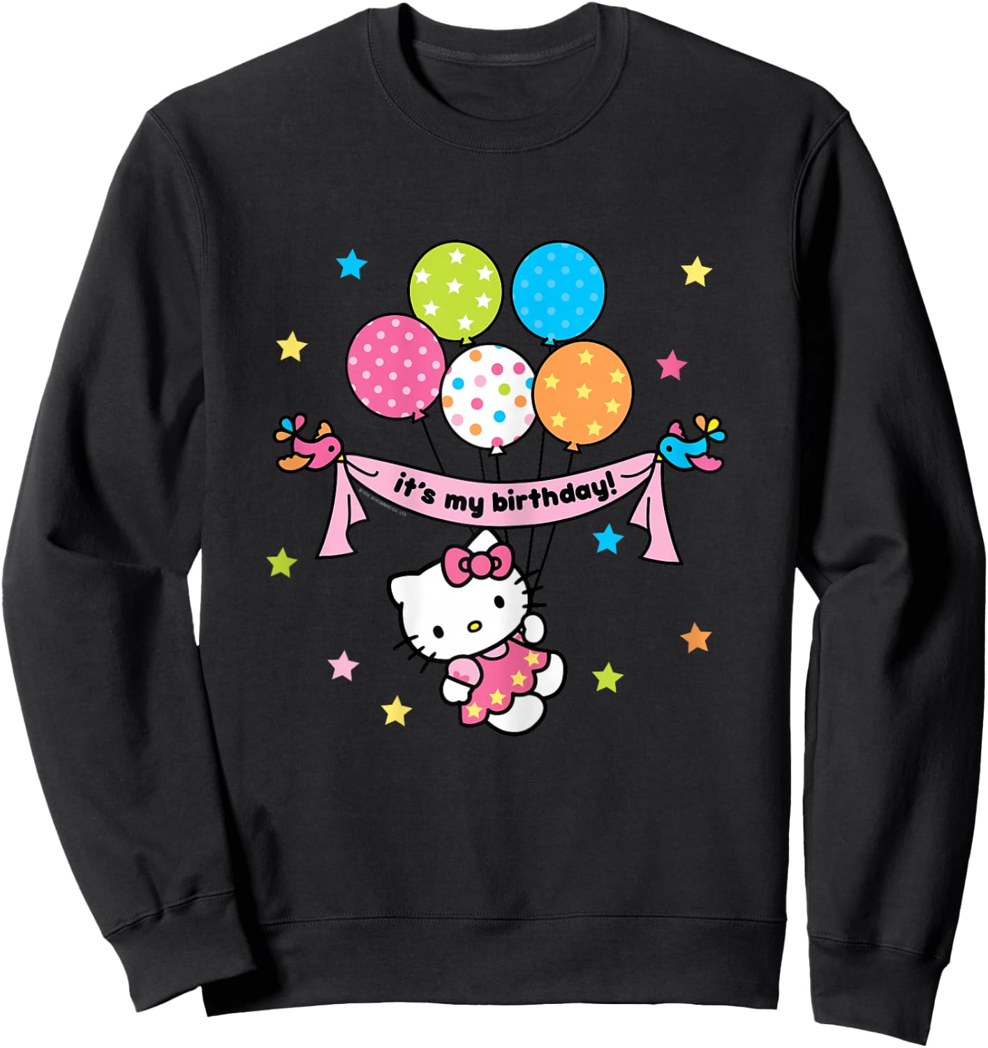 Hello Kitty It's My Birthday Shirt Sweatshirt - Sweatshirt | Black