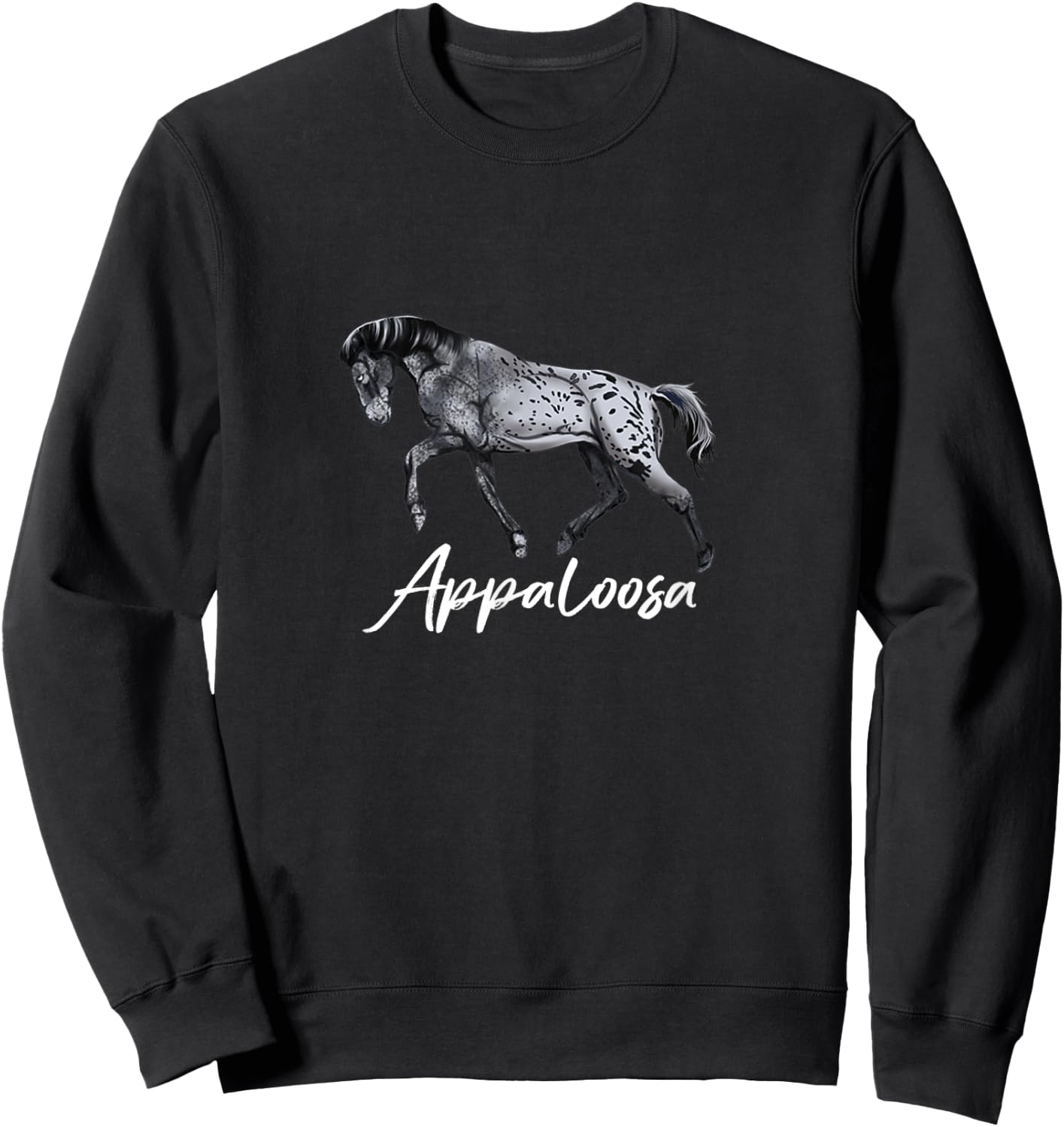Beautiful Appaloosa Horse - Horse Breeding Lover Gift Sweatshirt - Sweatshirt | Black