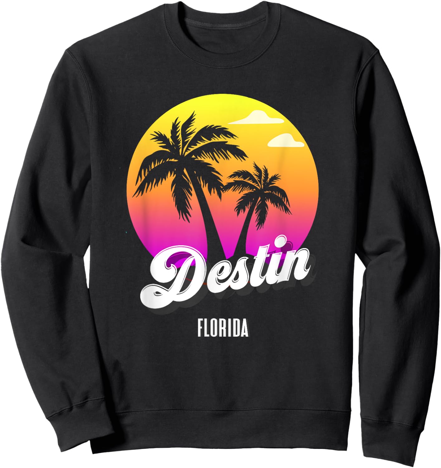 Destin Florida Beach City Native Sweatshirt - Sweatshirt | Black