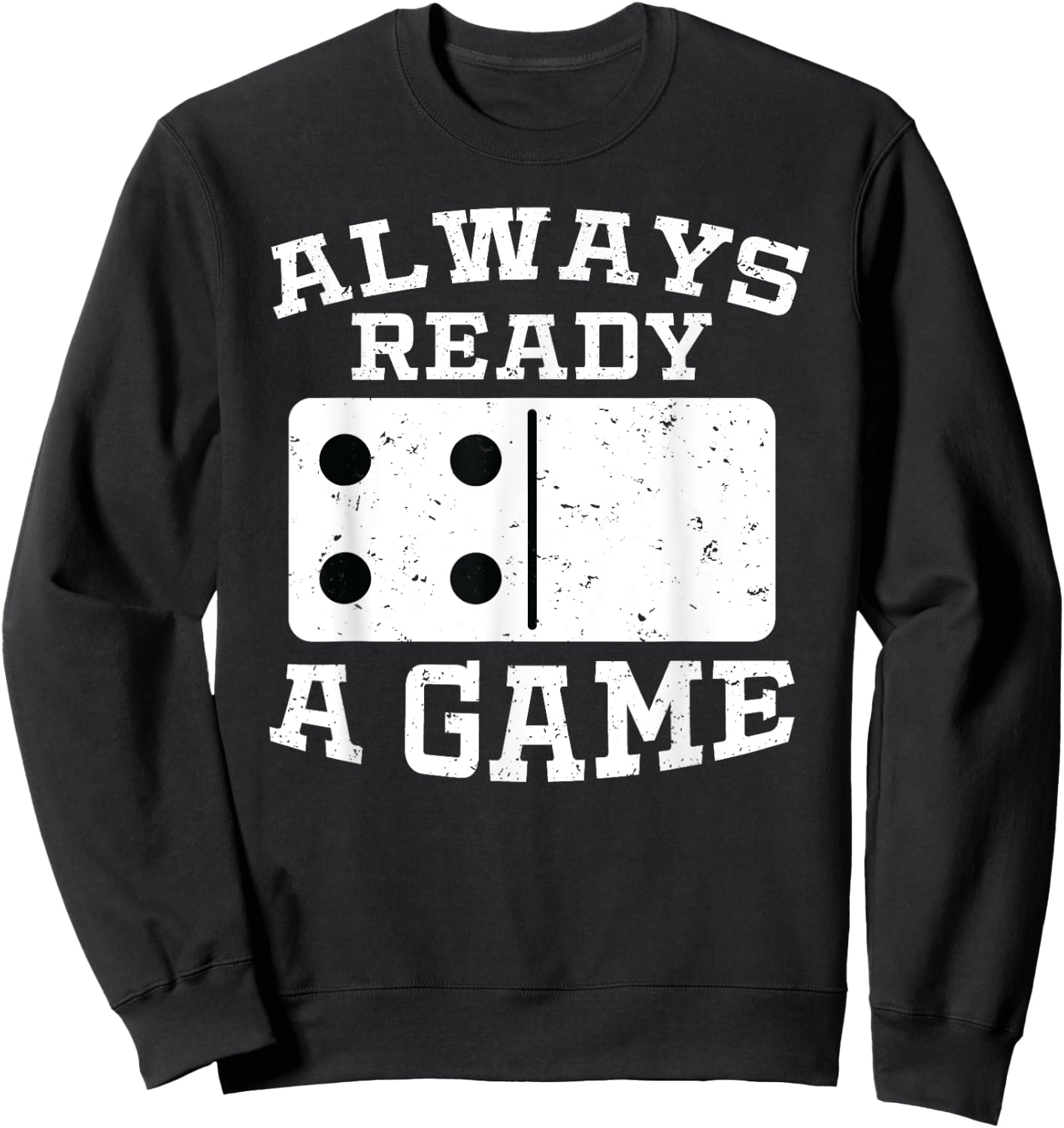 Domino Player Shirt Funny Dominoes Gift Sweatshirt - Sweatshirt | Black