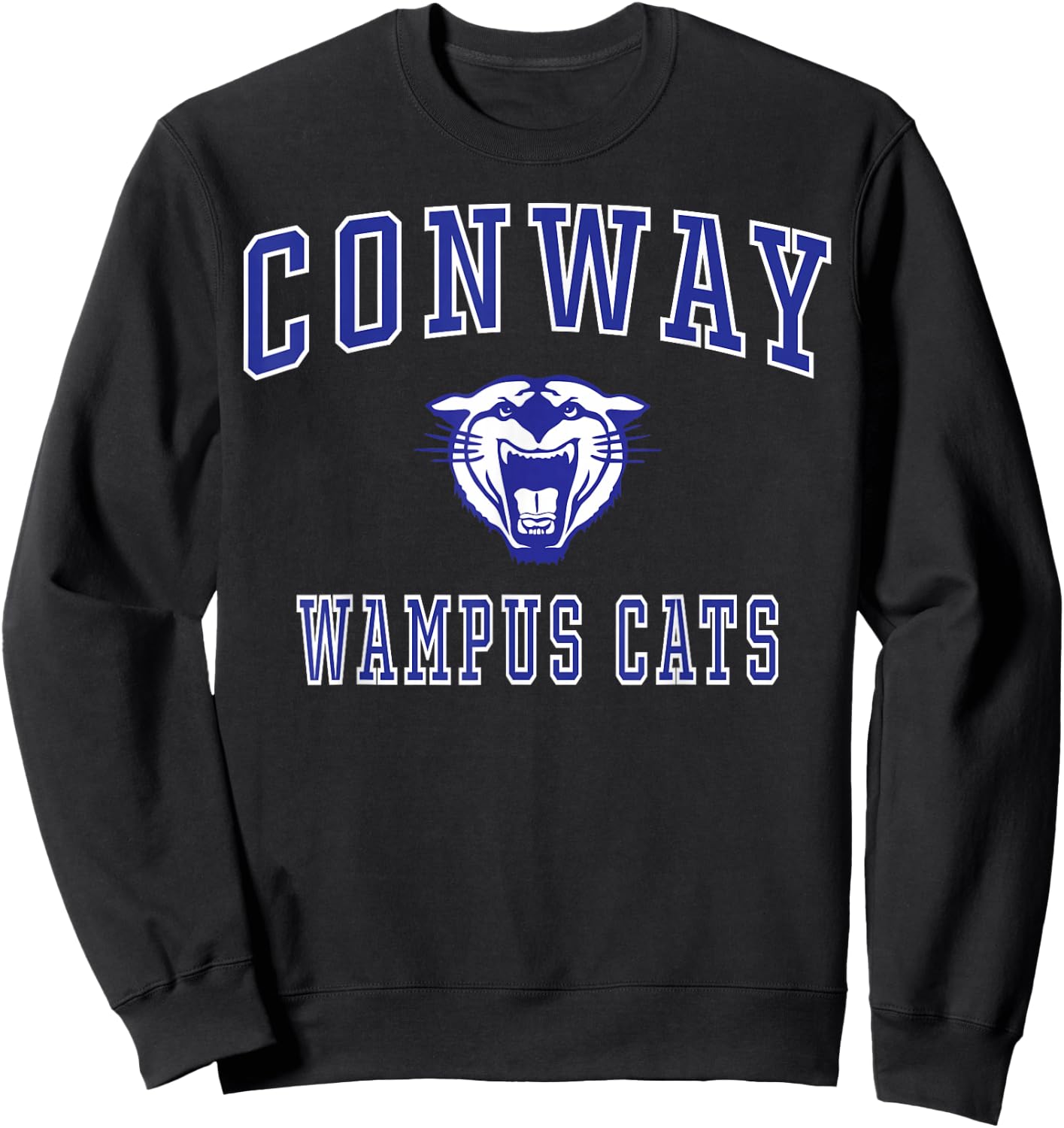 Conway High School Wampus Cats C1 Sweatshirt - Sweatshirt | Black