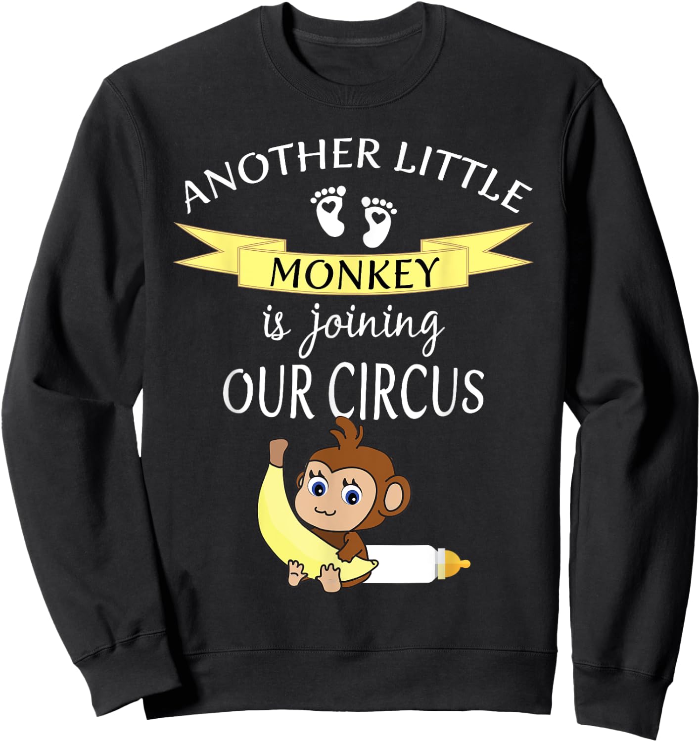 Another Baby Announcement Pregnancy 2 3 Second Child Reveal Sweatshirt - Sweatshirt | Black