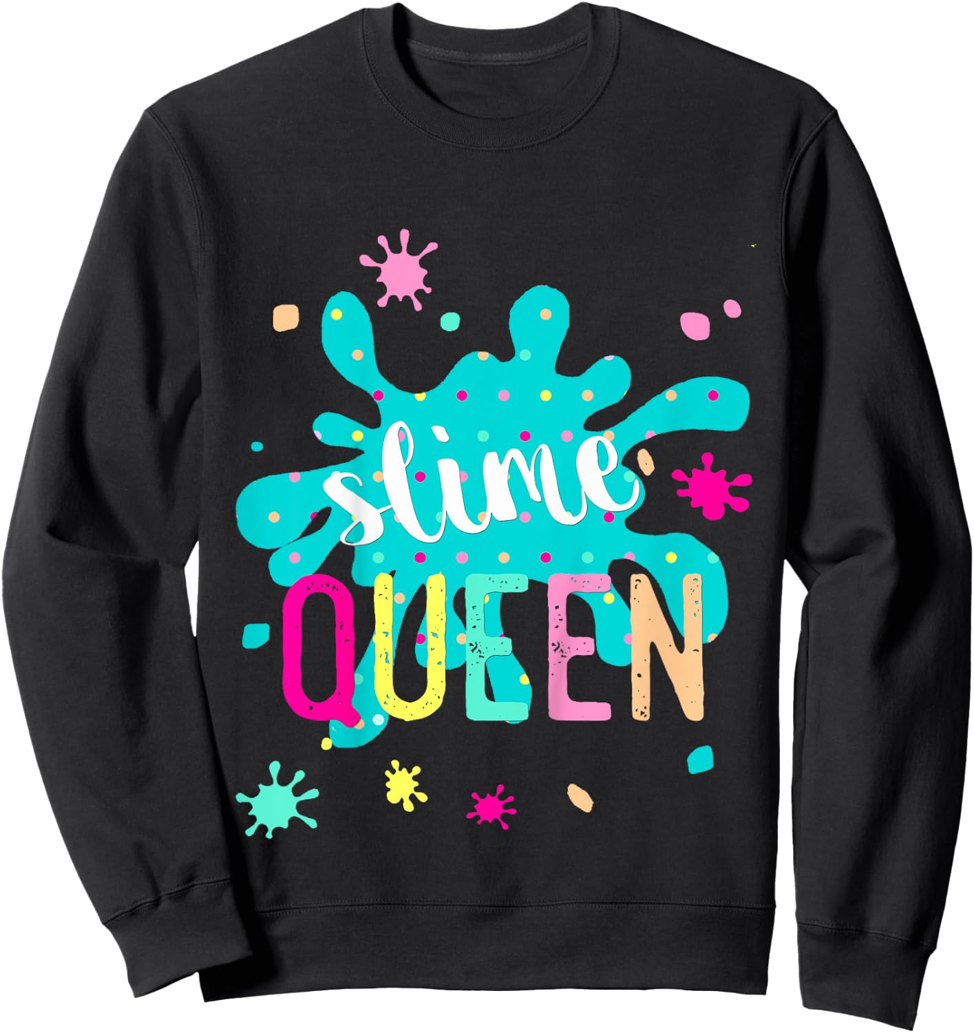 Kids Slime Queen Youth Sweatshirt - Sweatshirt | Black