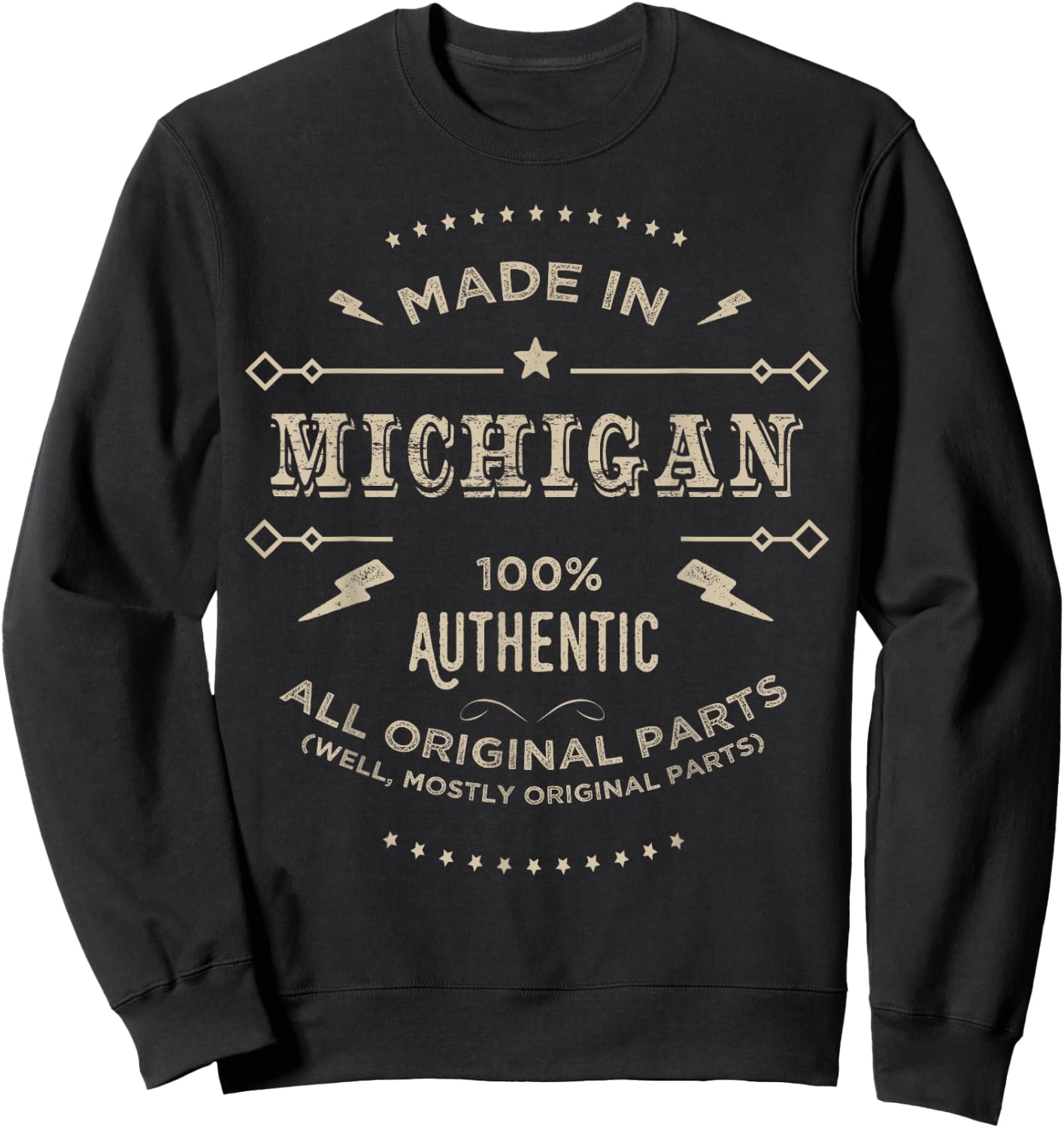 Made In Michigan Is My Home T Shirt Sweatshirt - Sweatshirt | Black