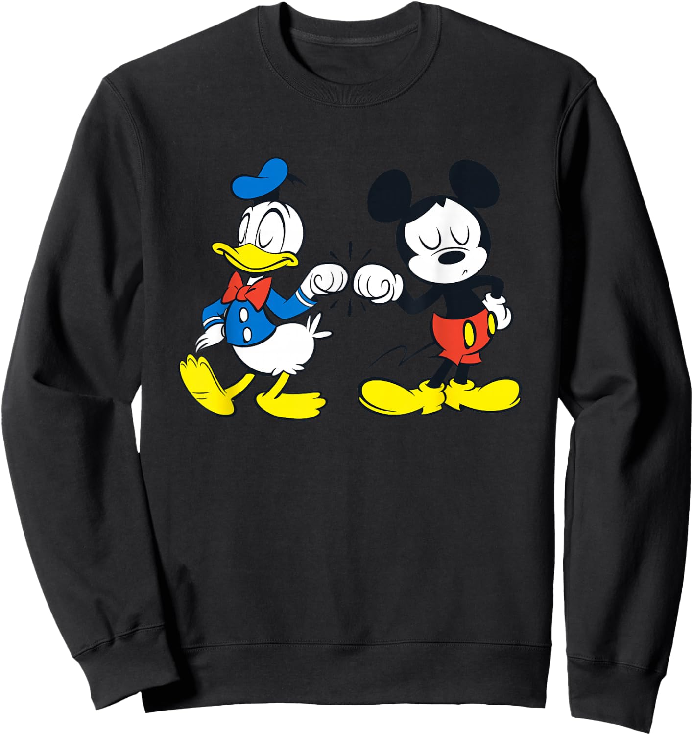 Disney Mickey Mouse and Donald Duck Best Friends Sweatshirt - Sweatshirt | Black
