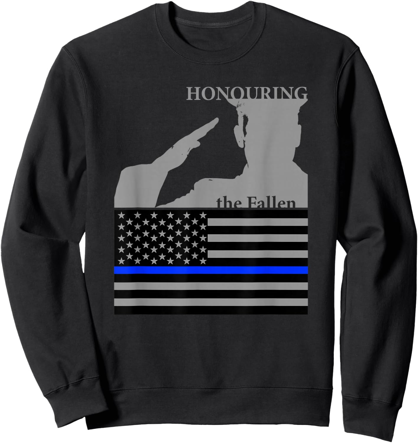 Police Officers Memorial Day | Honoring the Fallen Sweatshirt - Sweatshirt | Black
