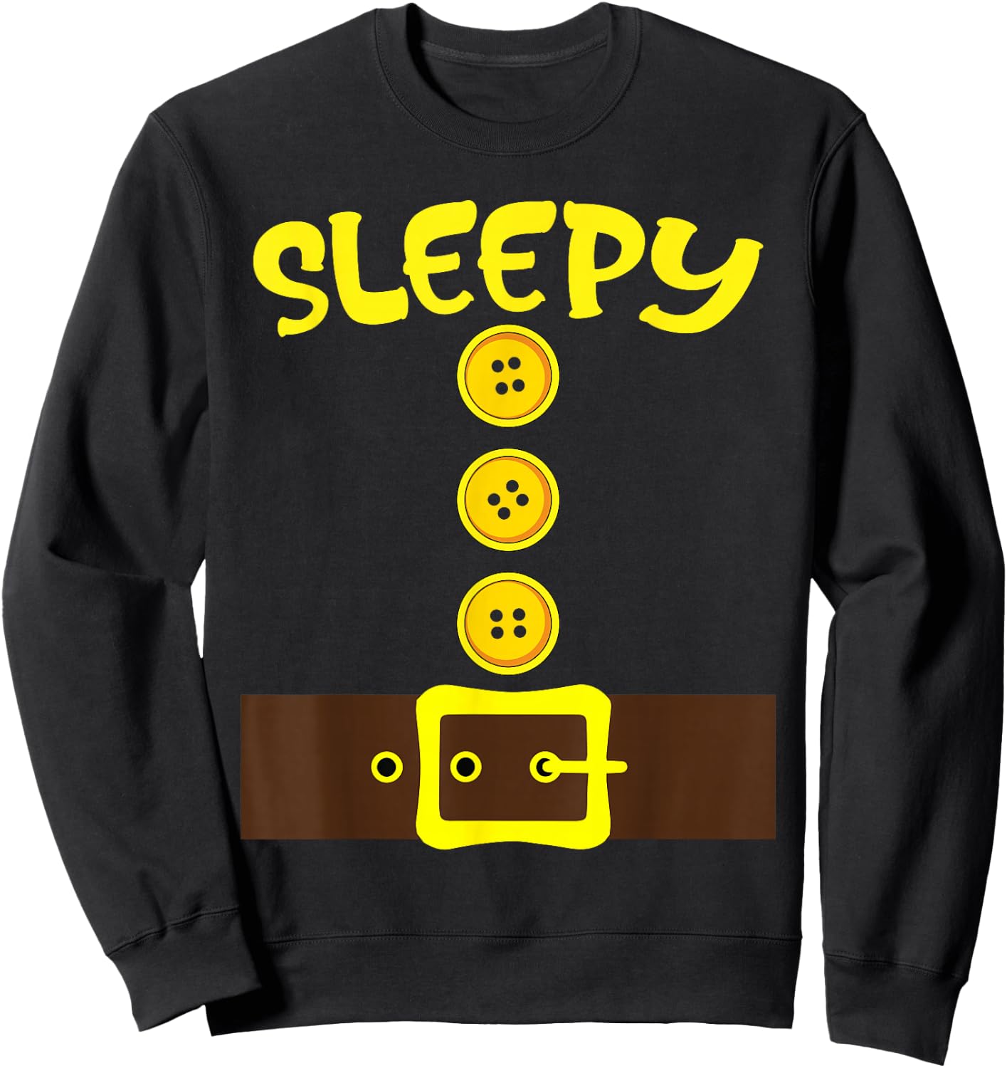 Dwarf Easy Halloween Men Women Dwarf Group Matching Costume Sweatshirt - Sweatshirt | Black
