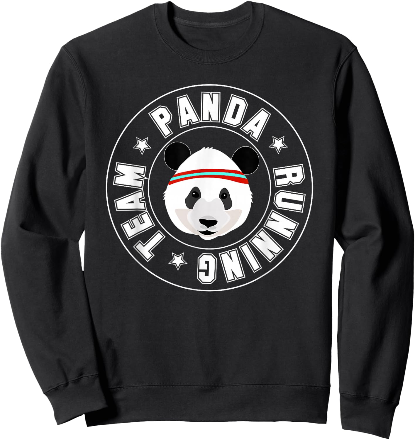 Panda Running Team T Shirt Sweatshirt - Sweatshirt | Black