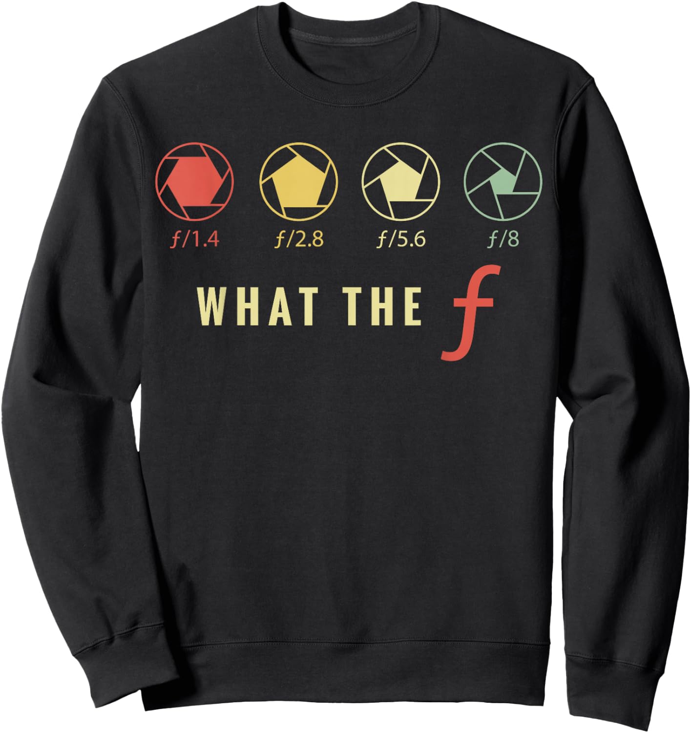 Photography Lover Gift | What The F | Women Men Sweatshirt - Sweatshirt | Black