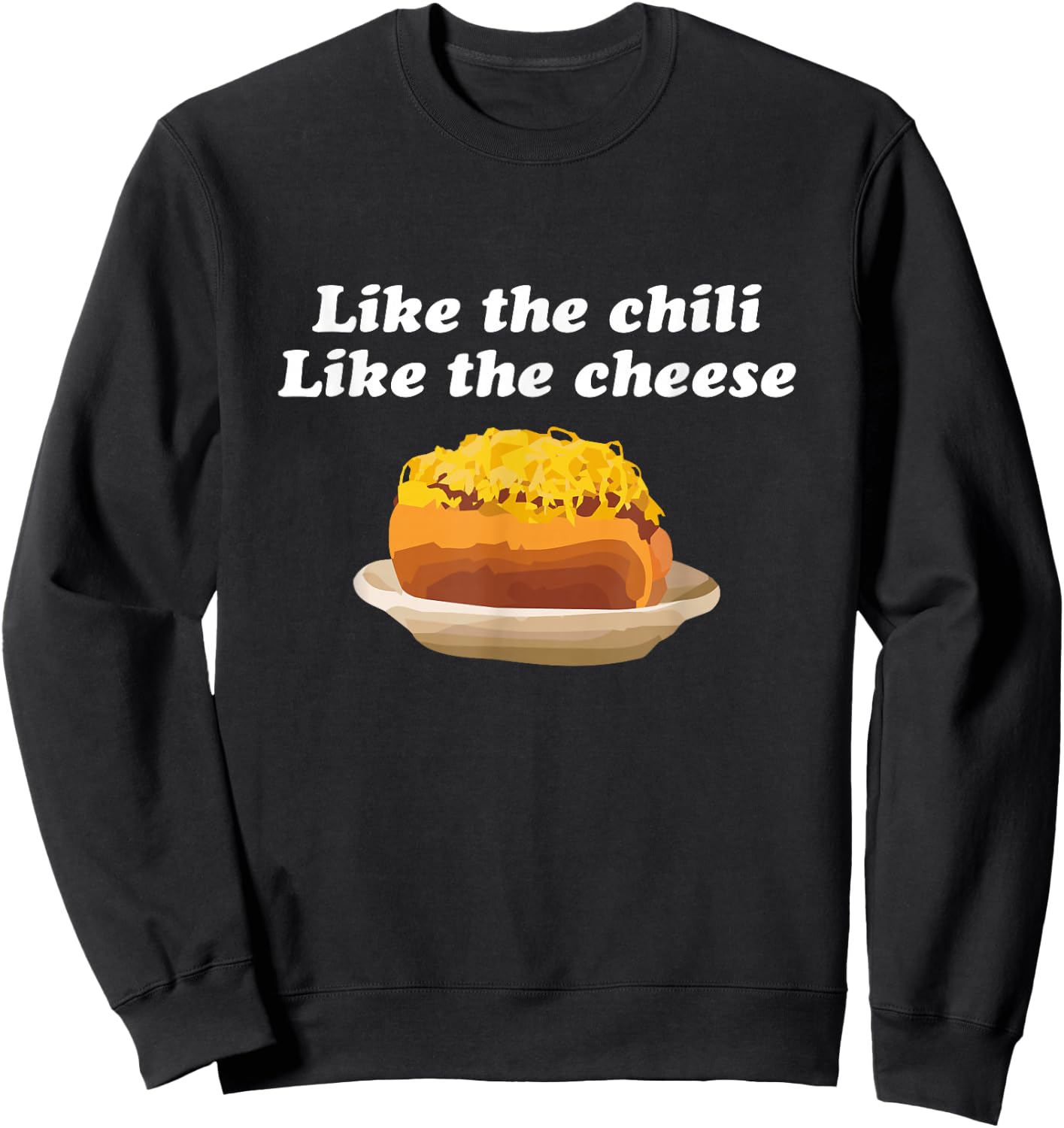 Cincy Gifts | Funny Cincinnati Chili Cheese Coney Sweatshirt - Sweatshirt | Black