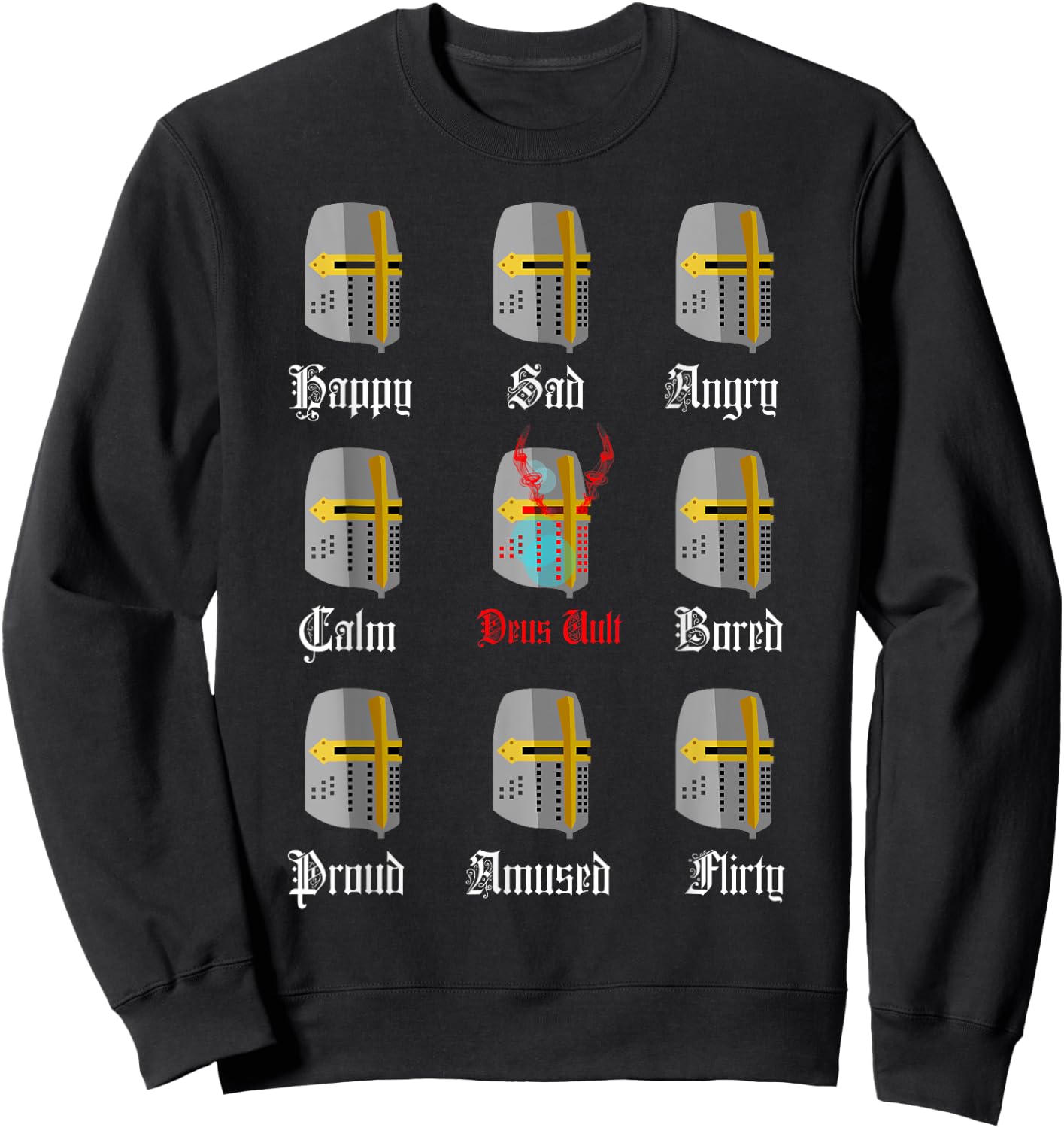 Knight Templar Moods Sweatshirt - Sweatshirt | Black