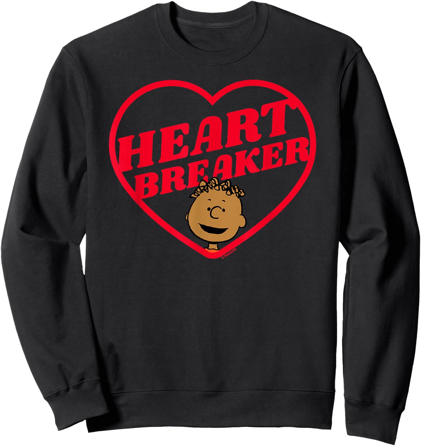 Peanuts Heartbreaker Franklin Sweatshirt - Sweatshirt | Black
