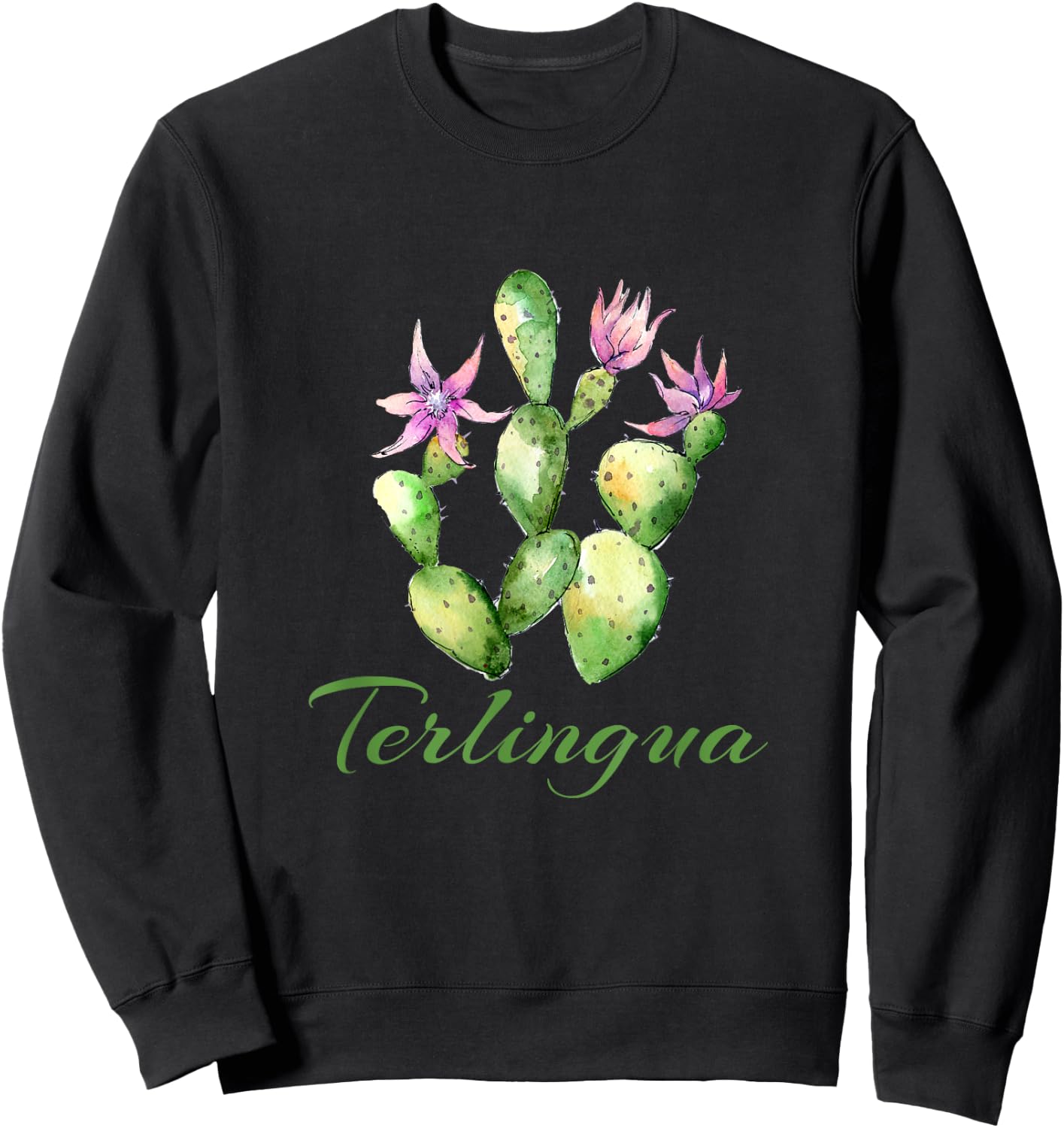 Terlingua Texas Cactus Sweatshirt - Sweatshirt | Black