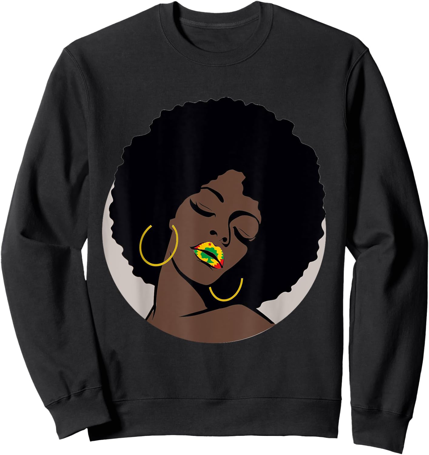 Beautiful Ethiopian Oromo Girls shirt Oromo Mom gift Sweatshirt - Sweatshirt | Black