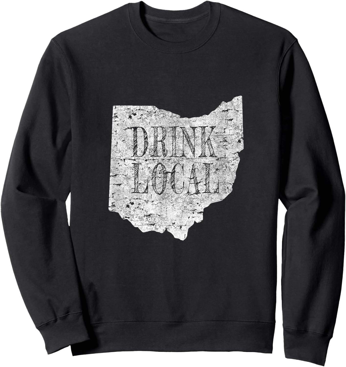 Vintage Drink local craft beer Ohio Sweatshirt - Sweatshirt | Black