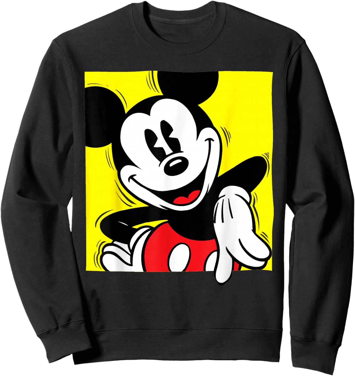 Disney - Mickey Mouse Vintage Square Sweatshirt - Sweatshirt | Black