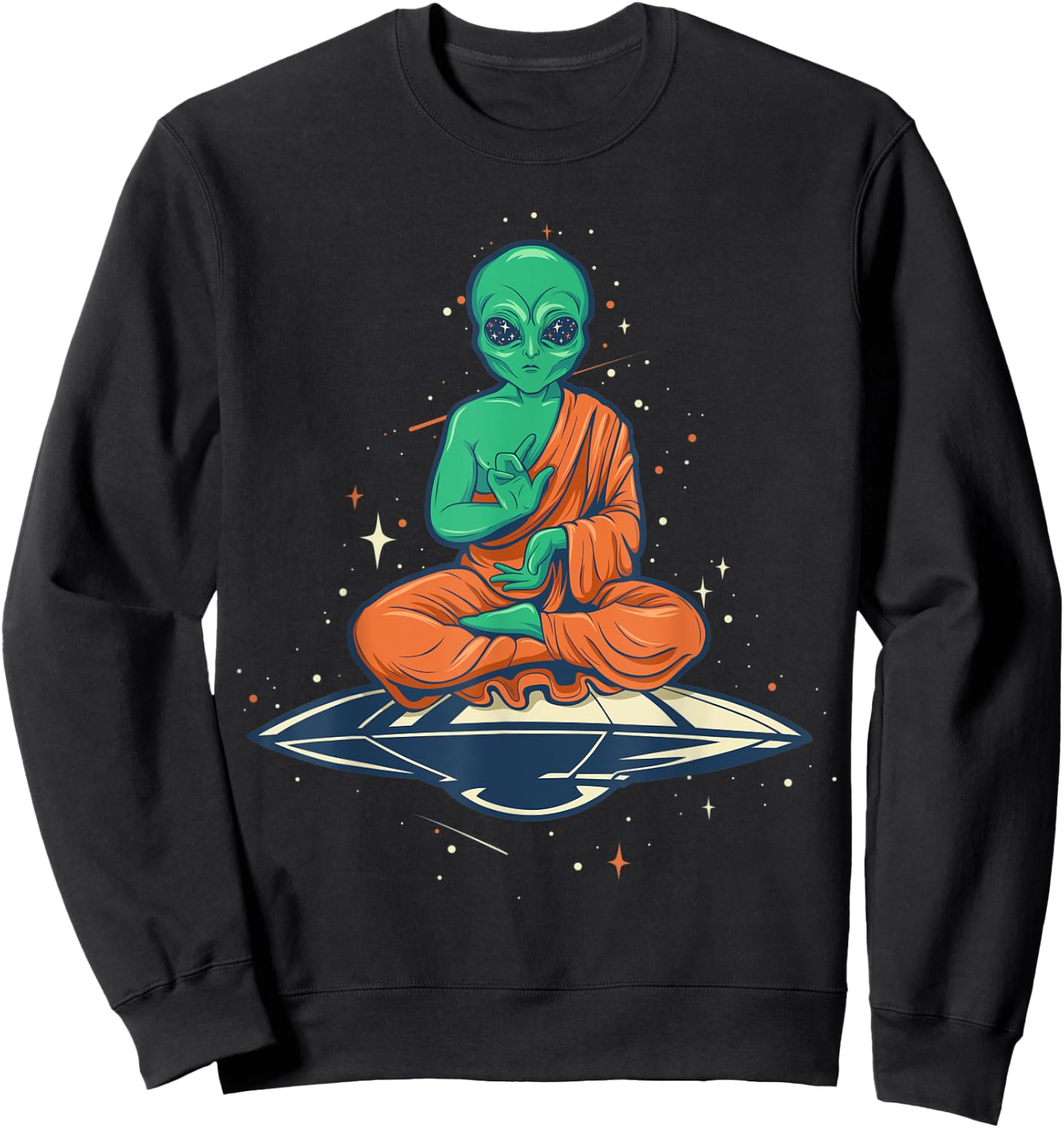 Alien Buddha Sweatshirt - Sweatshirt | Black