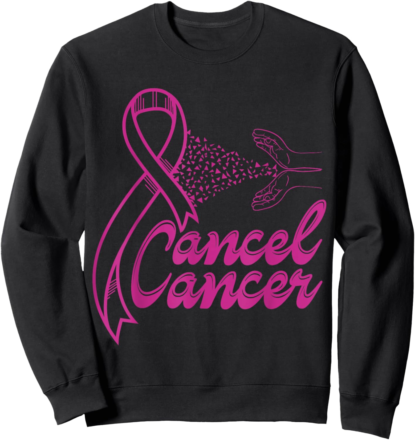 Cancel Cancer Sweatshirt - Sweatshirt | Black