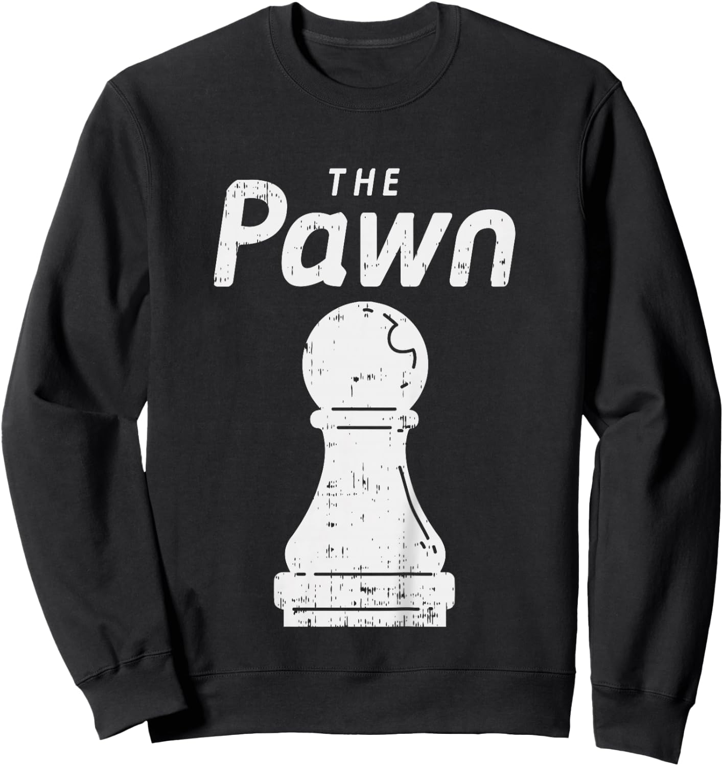 Kids Halloween Chess Piece The Pawn Shirt Group Matching Costume Sweatshirt - Sweatshirt | Black