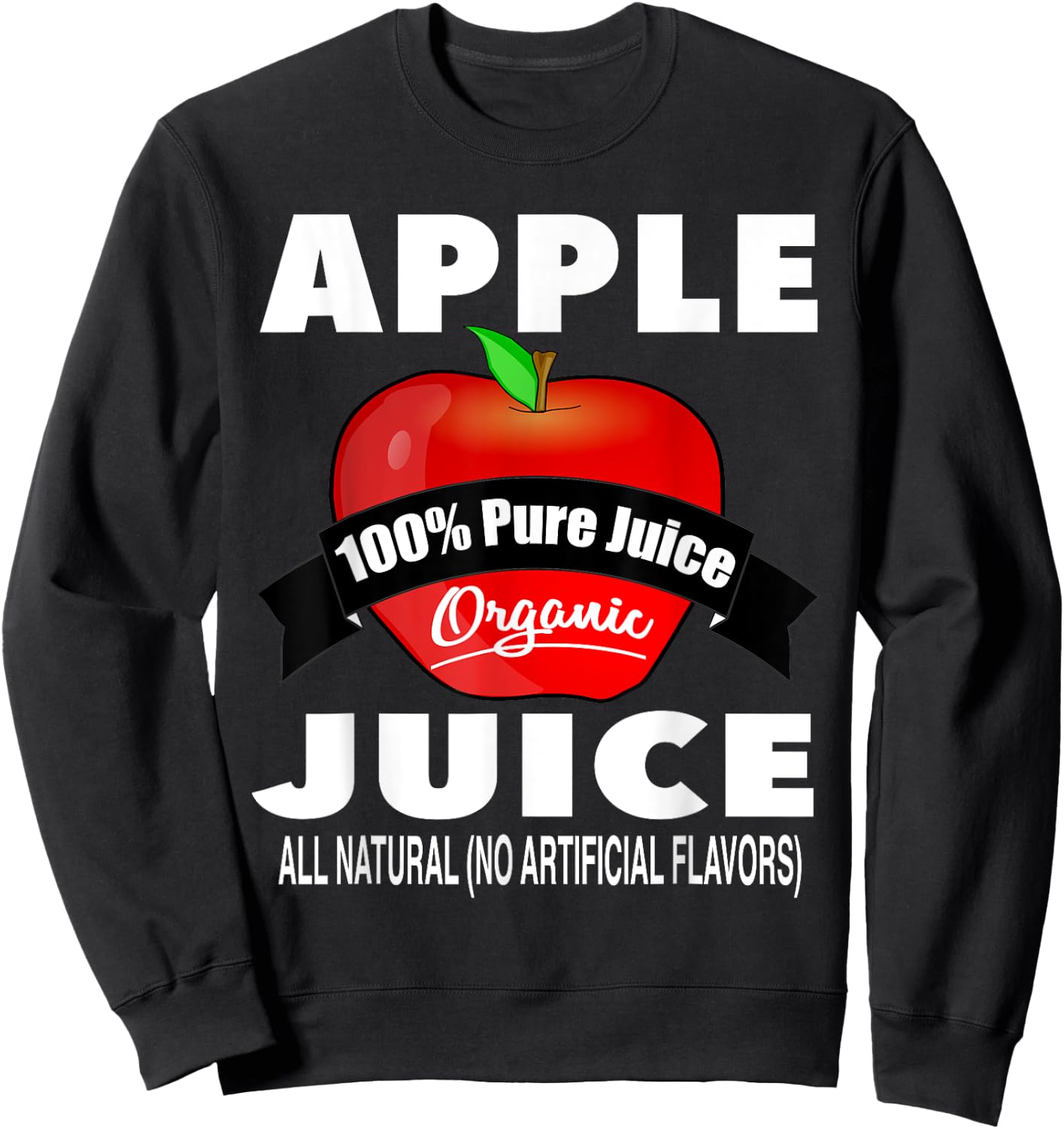 Apple Juice Box: Family Halloween Costumes for 5 people Sweatshirt - Sweatshirt | Black