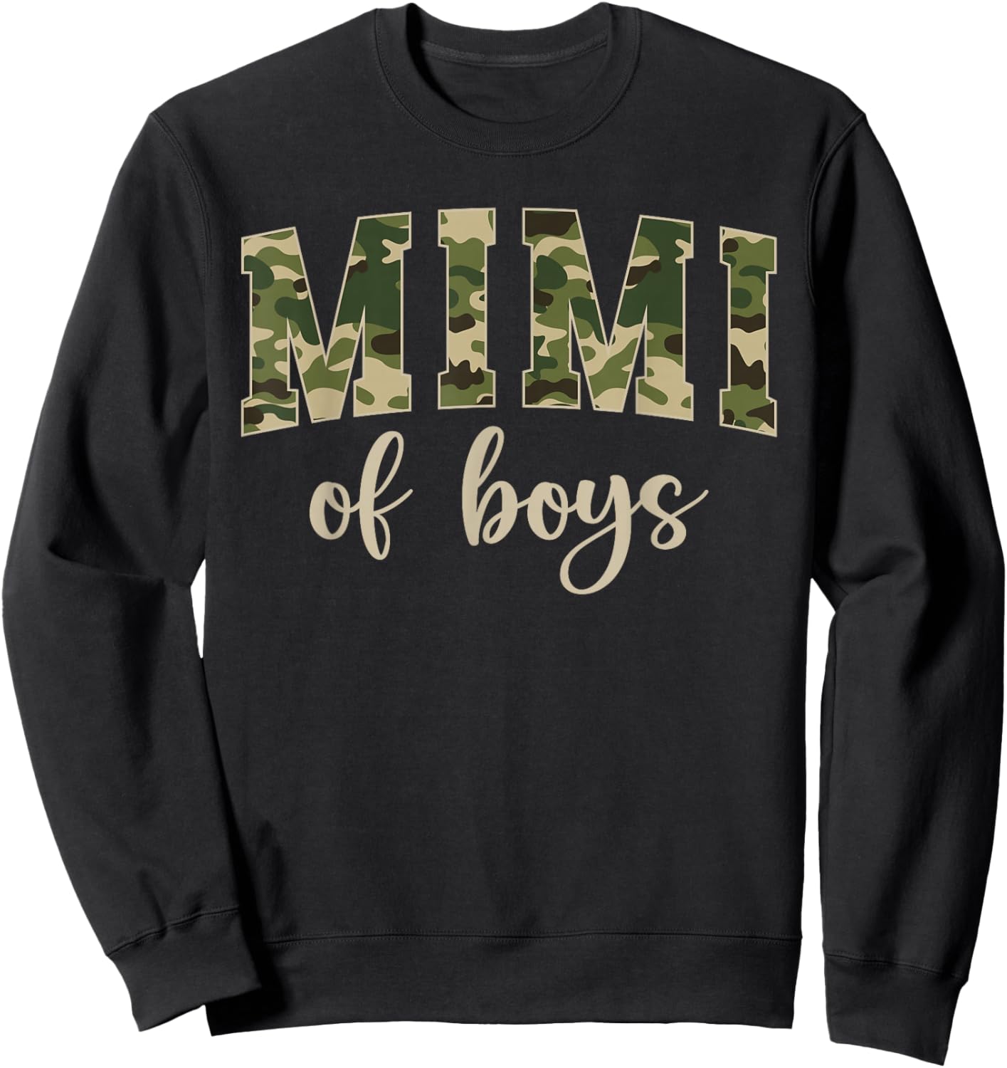 Proud Mimi of Boys Mimi Grandma Boy Mimi Sweatshirt - Sweatshirt | Black