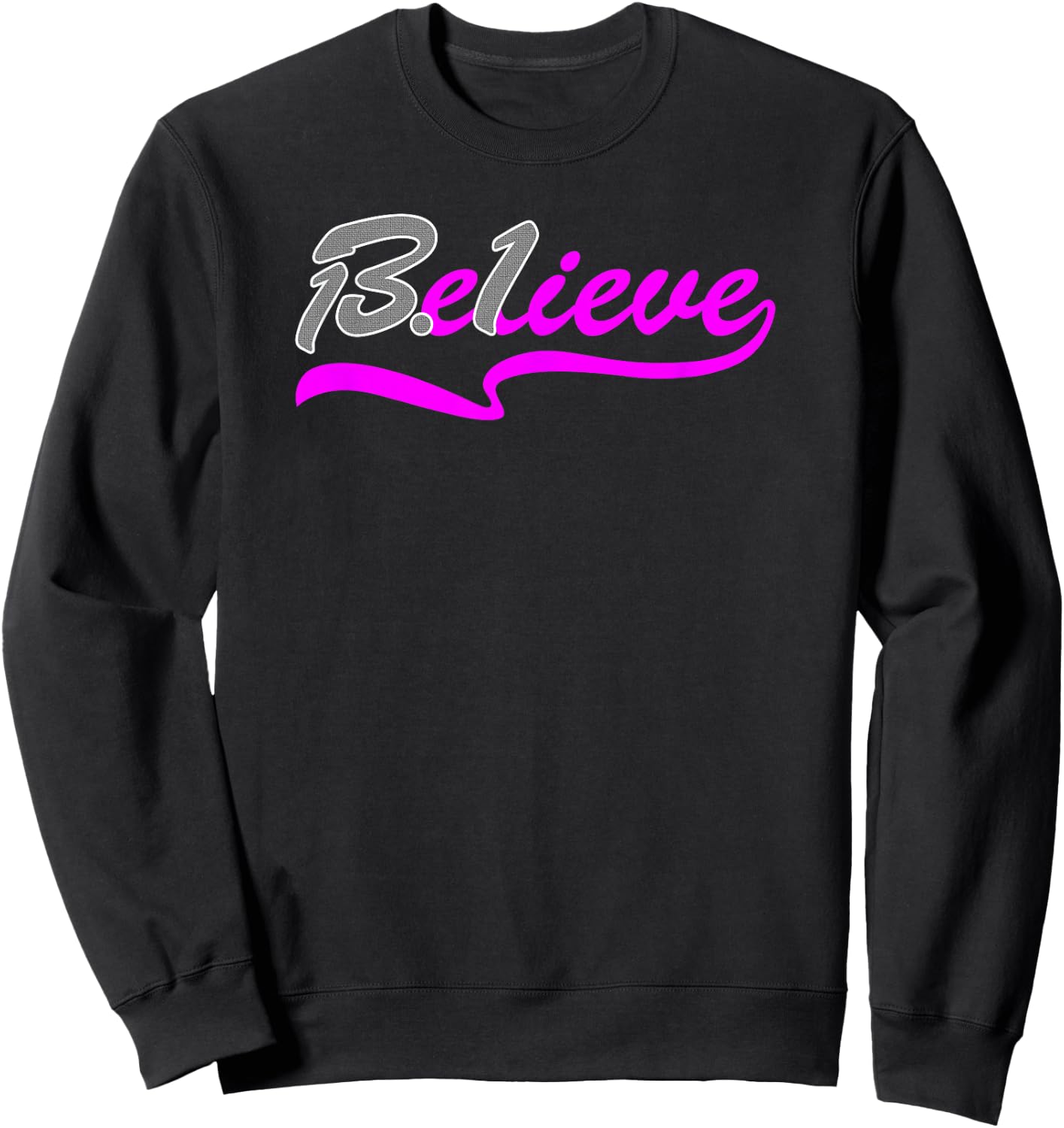 Women's Believe 13.1 Half Marathon Training Running Sweatshirt - Sweatshirt | Black