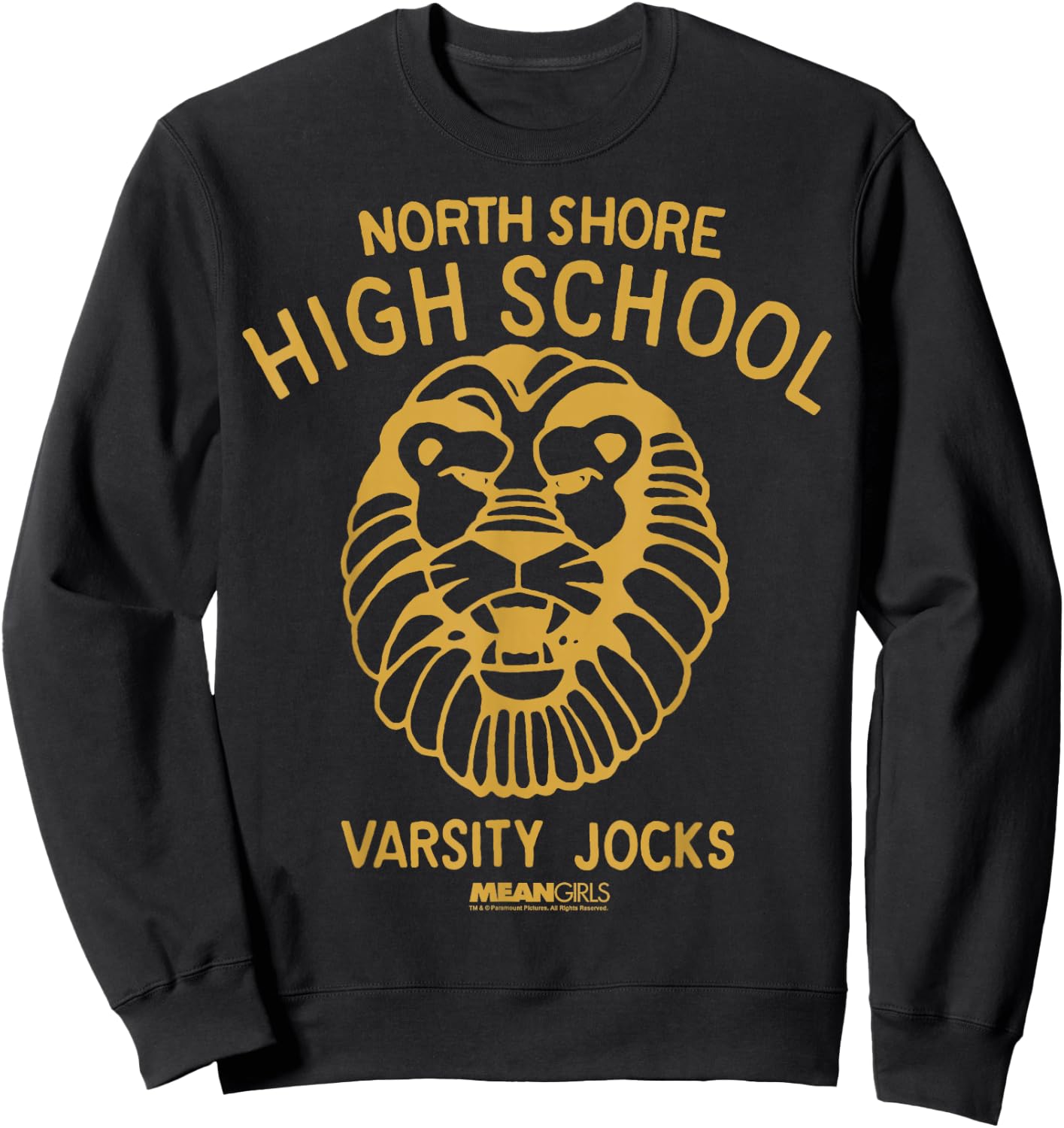 Mean Girls North Shore High School Lions Varisty Jocks Crest Sweatshirt - Sweatshirt | Black