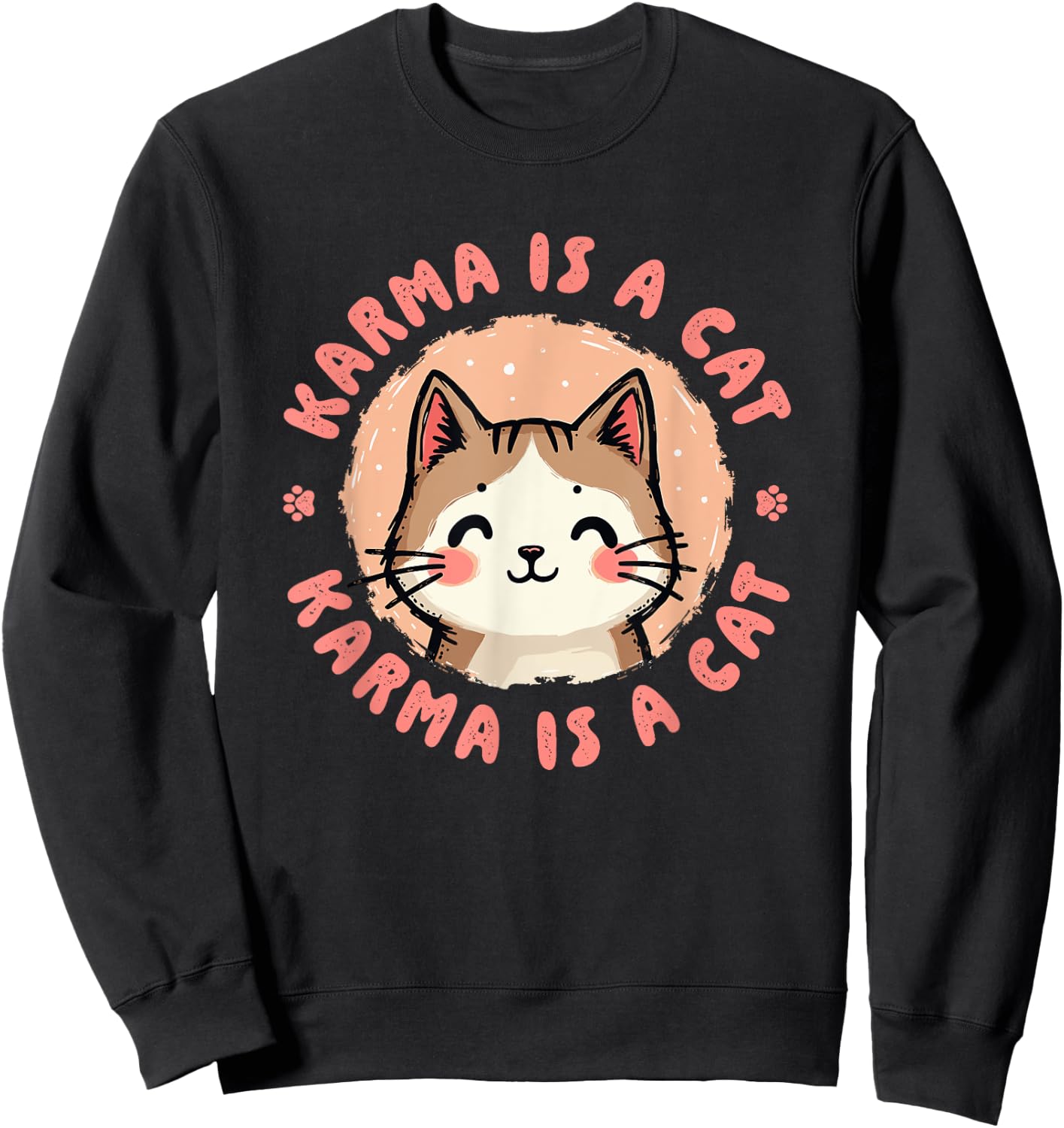 Karma Cat Sweatshirt - Sweatshirt | Black