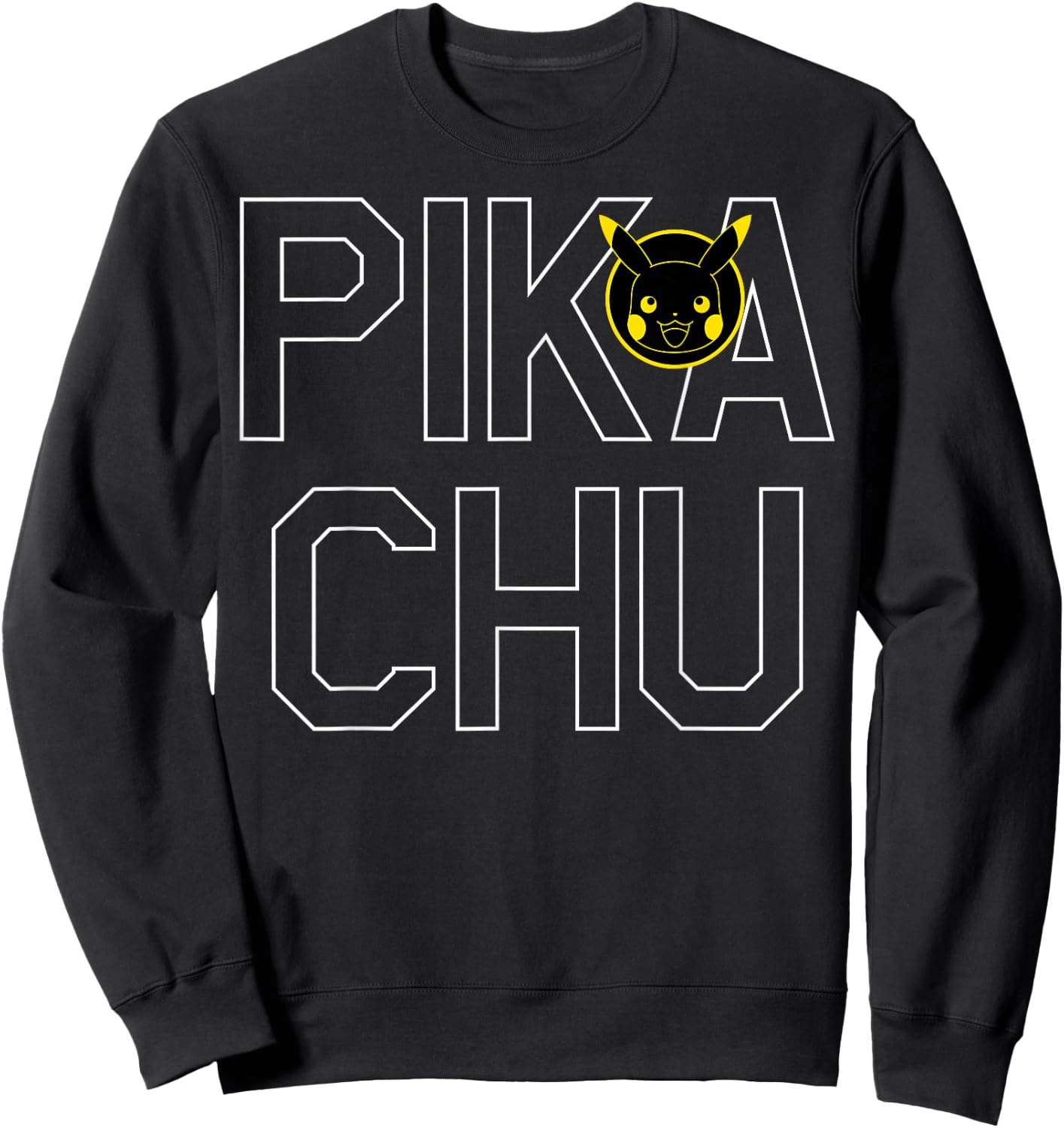 Pokémon Pikachu Block Letter Sweatshirt - Sweatshirt | Black