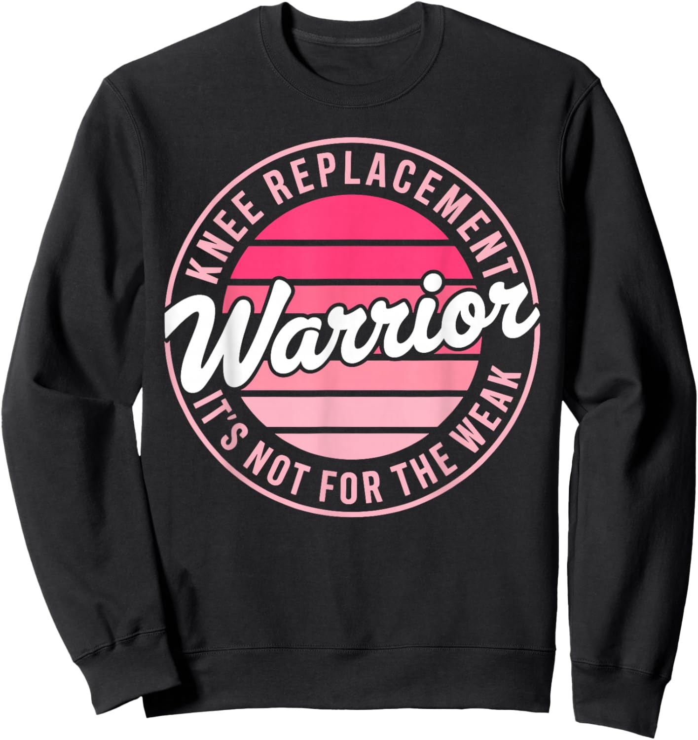 Knee Surgery Recovery Art Women Knee Replacement Sweatshirt - Sweatshirt | Black