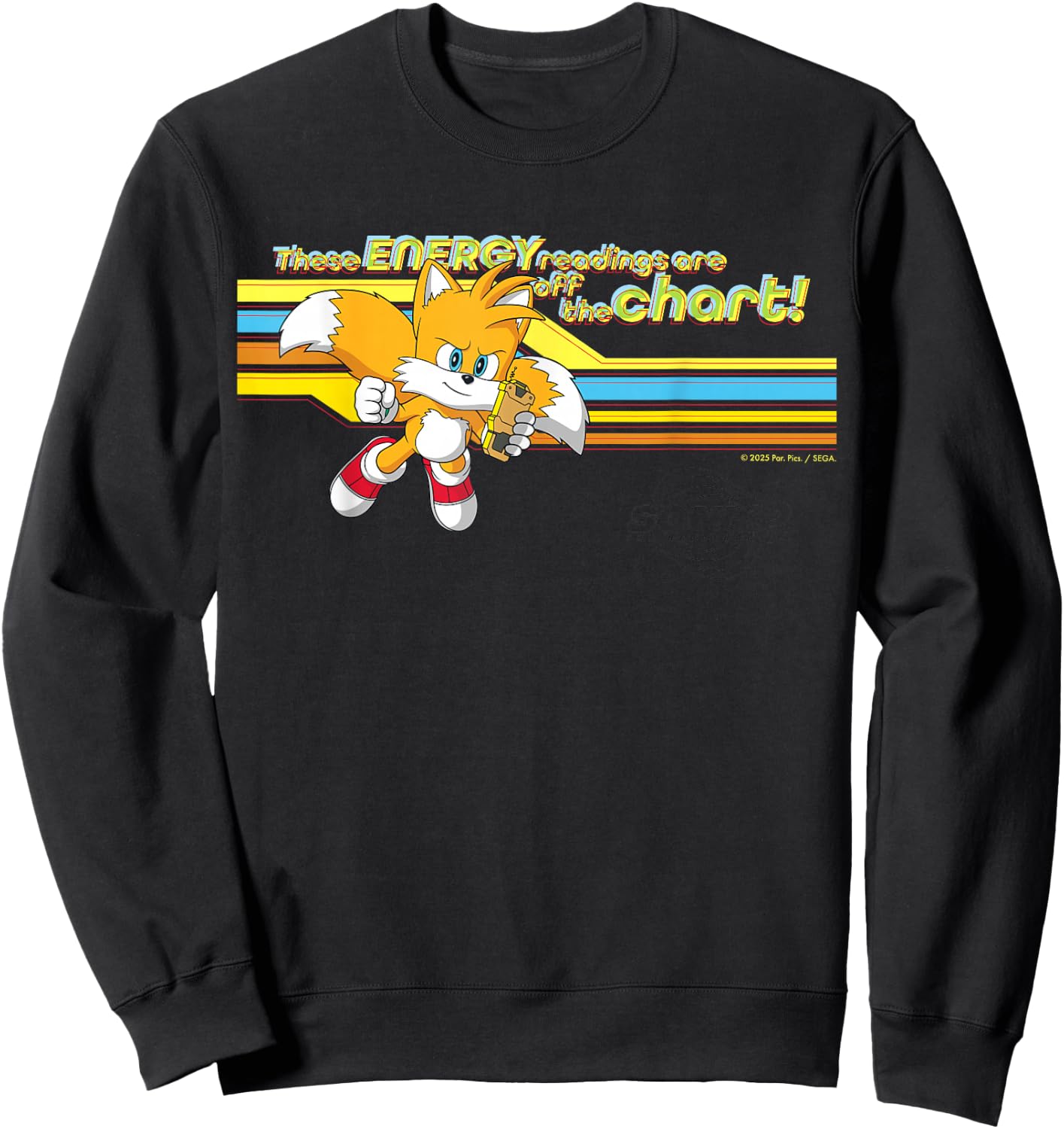 Sonic the Hedgehog 3 - Tails "Energy Readings" Sweatshirt - Sweatshirt | Black
