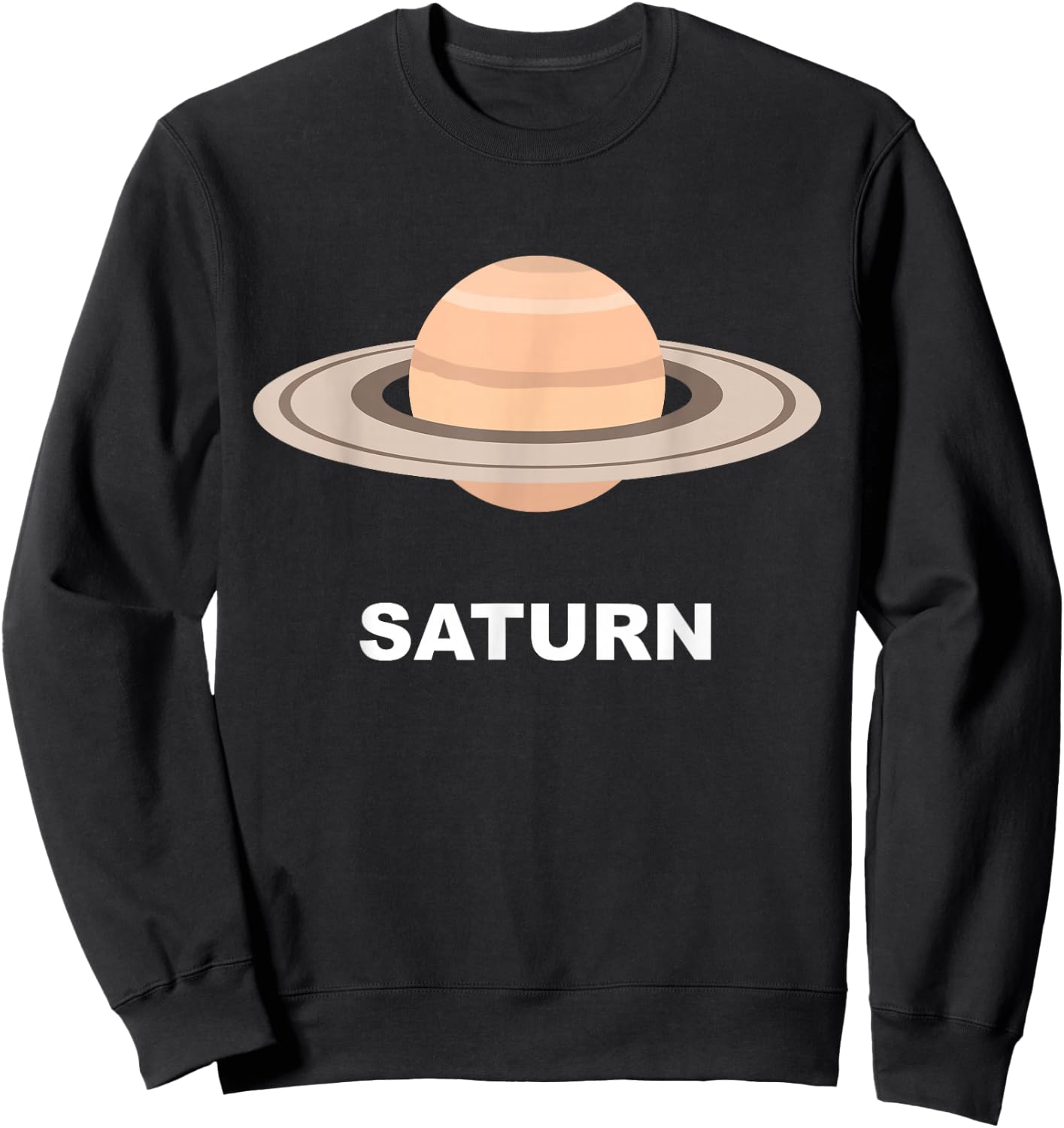 Solar System Group Costumes - Giant Planet Saturn Costume Sweatshirt - Sweatshirt | Black