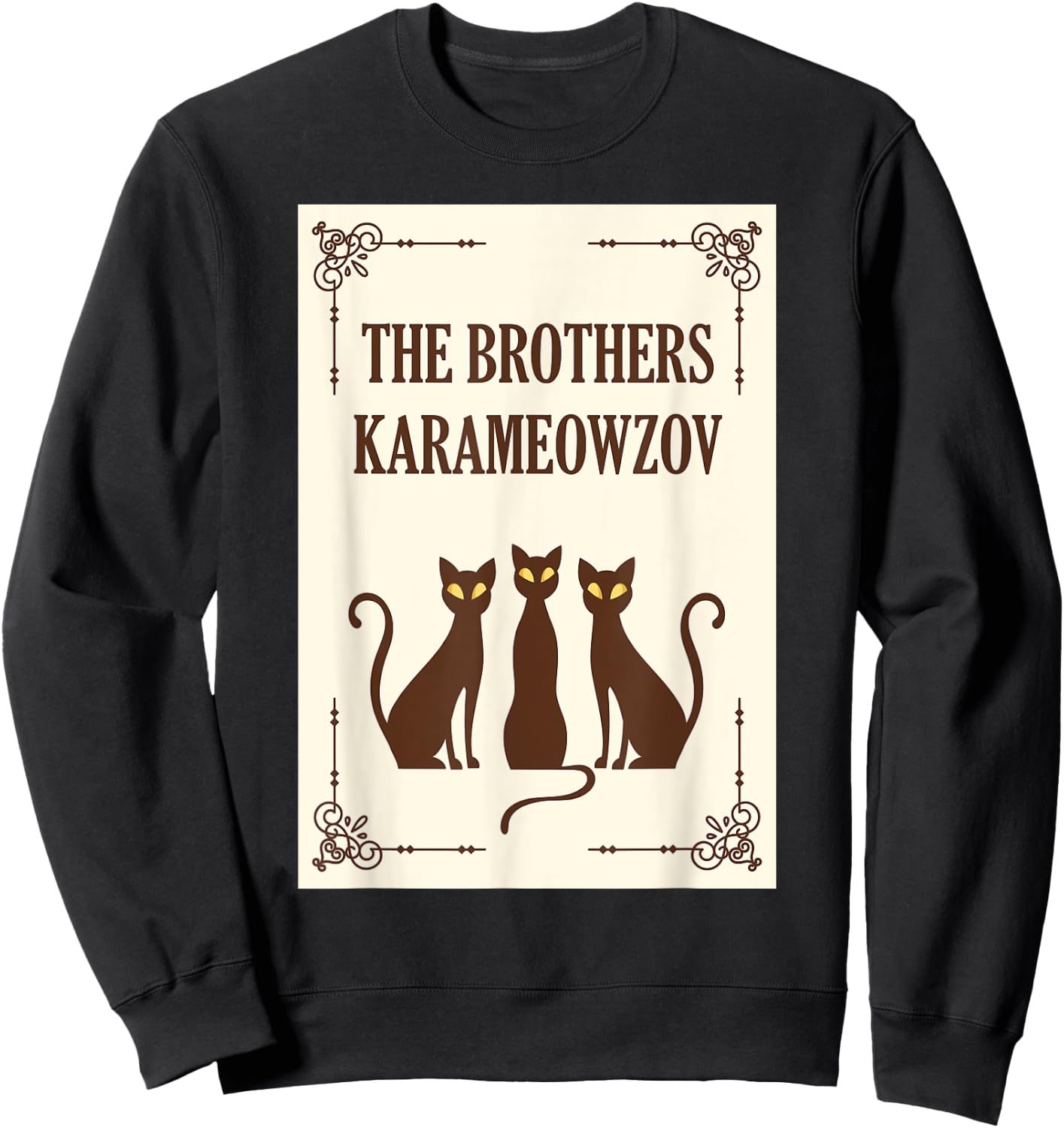 Fyodor Dostoevsky Parody - Funny Russian Literature Gift Sweatshirt - Sweatshirt | Black