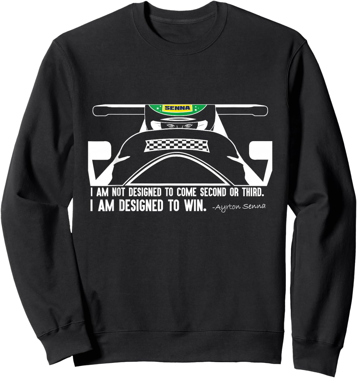 Designed to Win - Senna Sweatshirt - Sweatshirt | Black