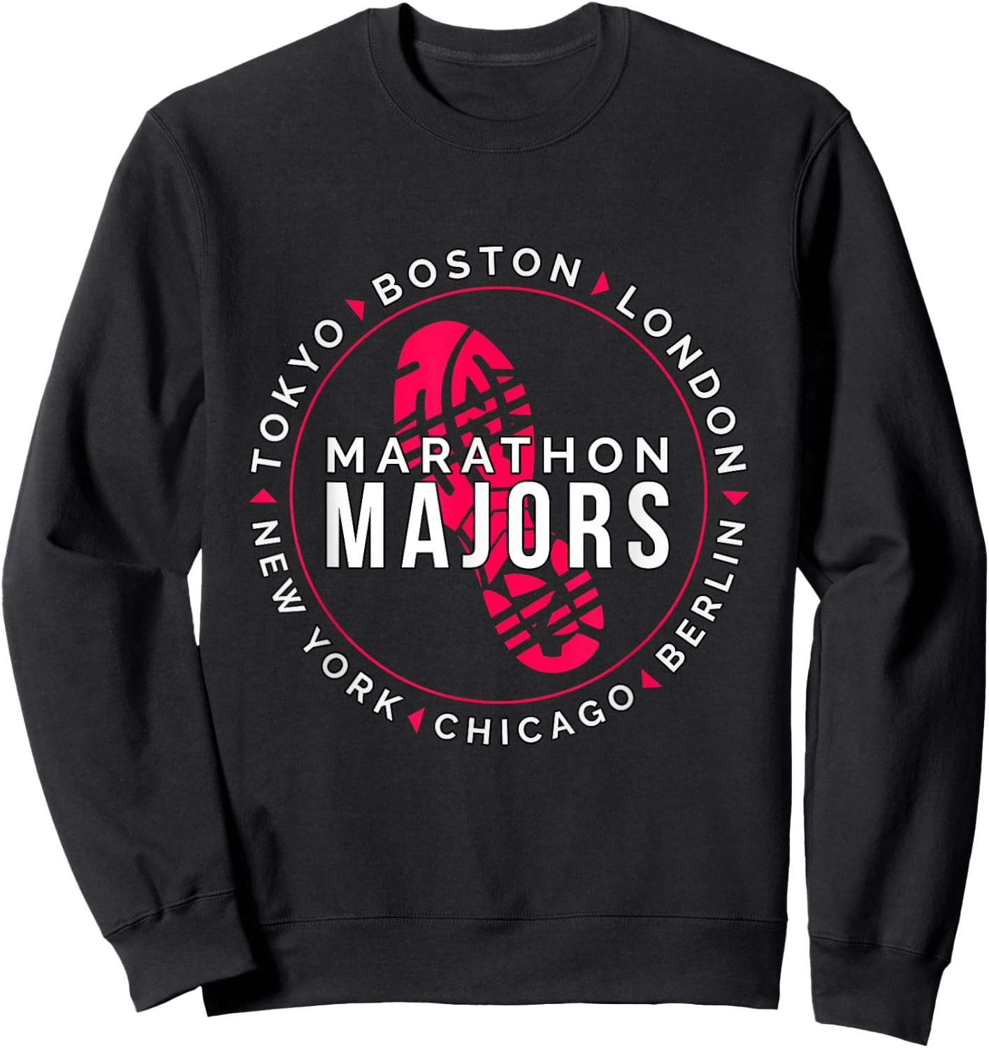 Marathon Majors Runner Finisher 26 Miles Sweatshirt - Sweatshirt | Black