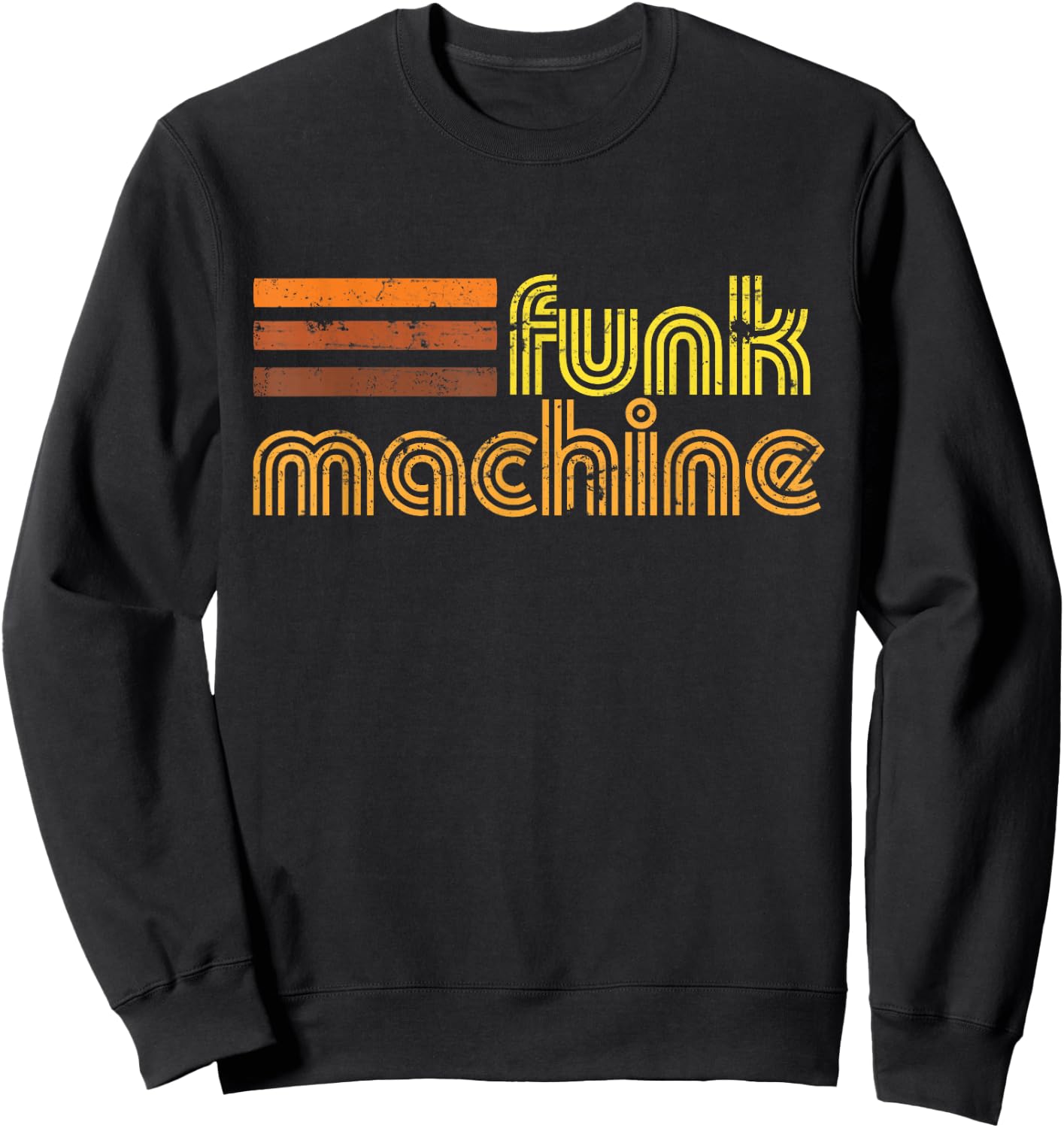 Retro Cool Funk Machine 70s Disco Shirt Sweatshirt - Sweatshirt | Black