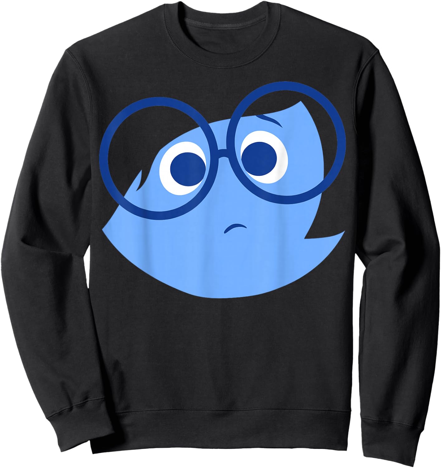 Disney Pixar Inside Out Sad Face Halloween Sweatshirt - Sweatshirt | Black