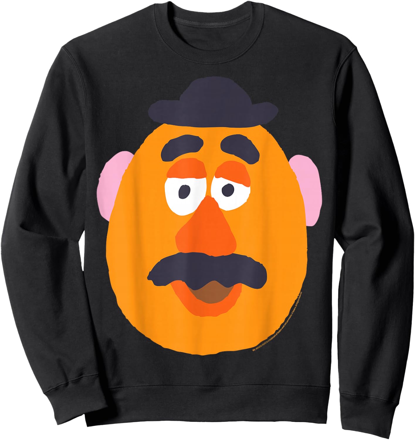 Disney Pixar Toy Story Mr. Potato Head Big Face Sweatshirt - Sweatshirt | Black