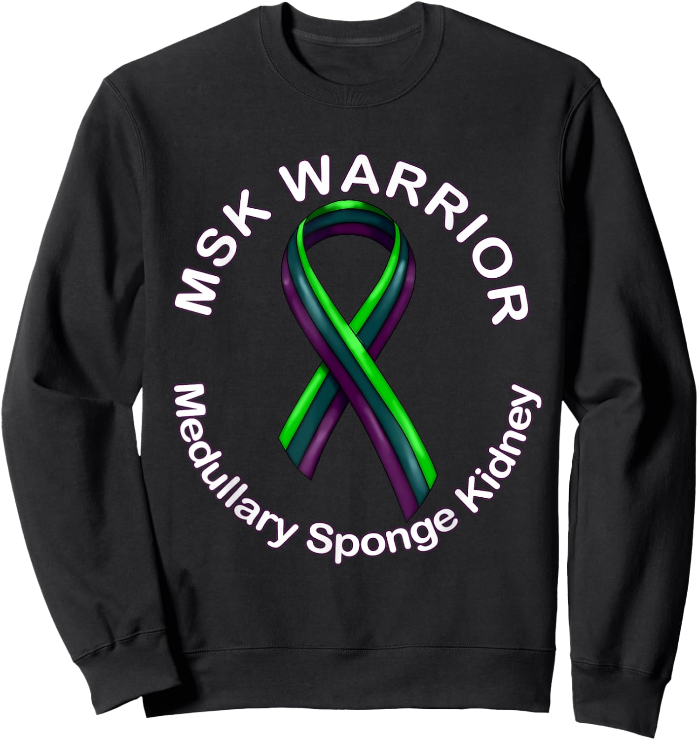 MSk Medullary Sponge Kidney Awarness Disease Sweatshirt - Sweatshirt | Black