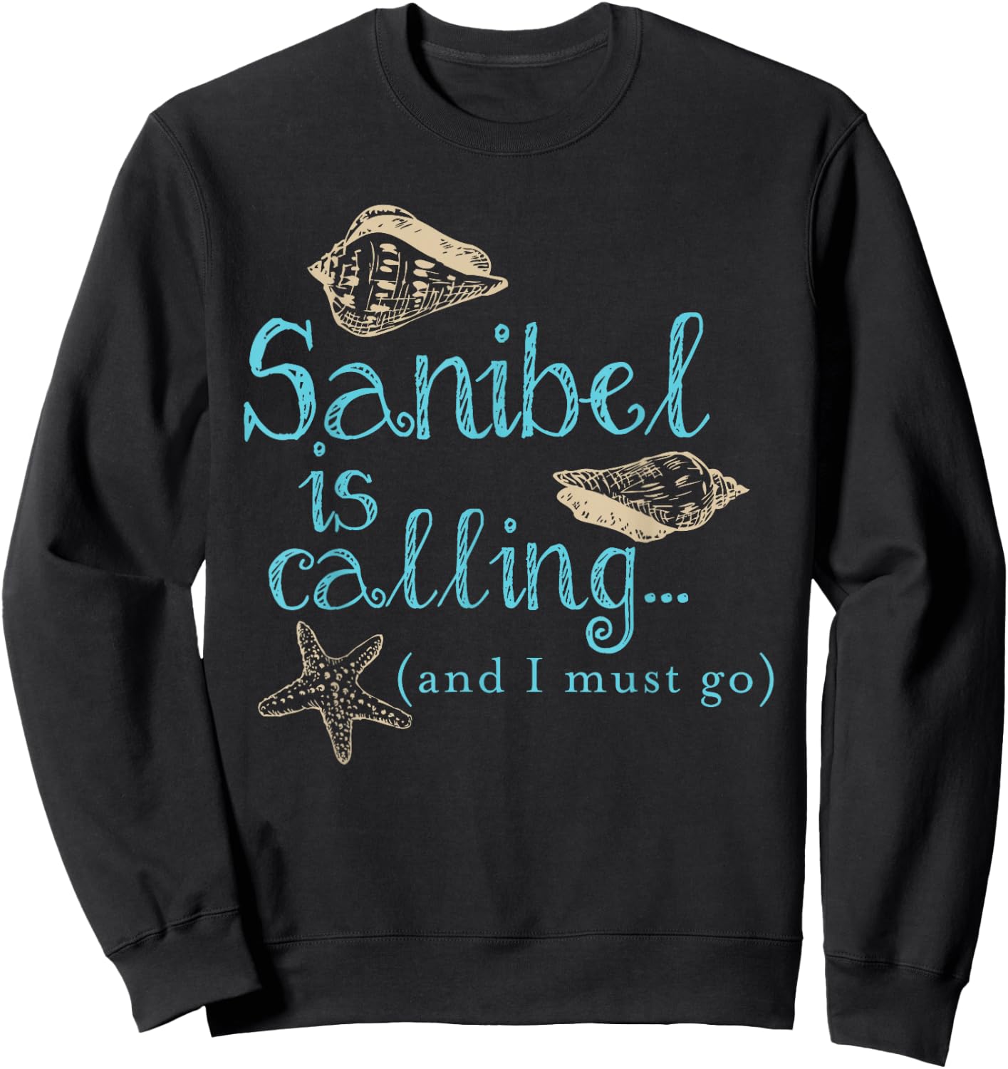 Sanibel Island Florida Calling Sweatshirt - Sweatshirt | Black