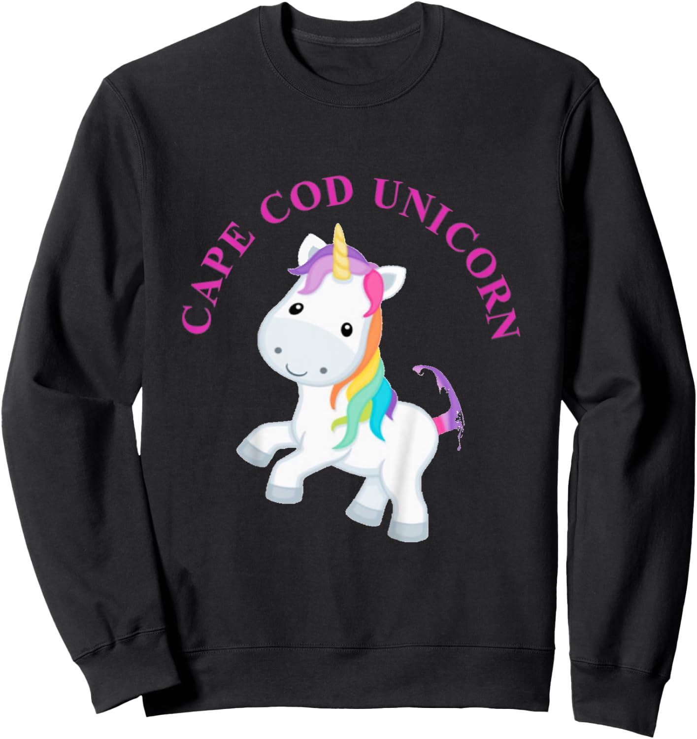 Cape Cod Unicorn Youth Sweatshirt - Sweatshirt | Black