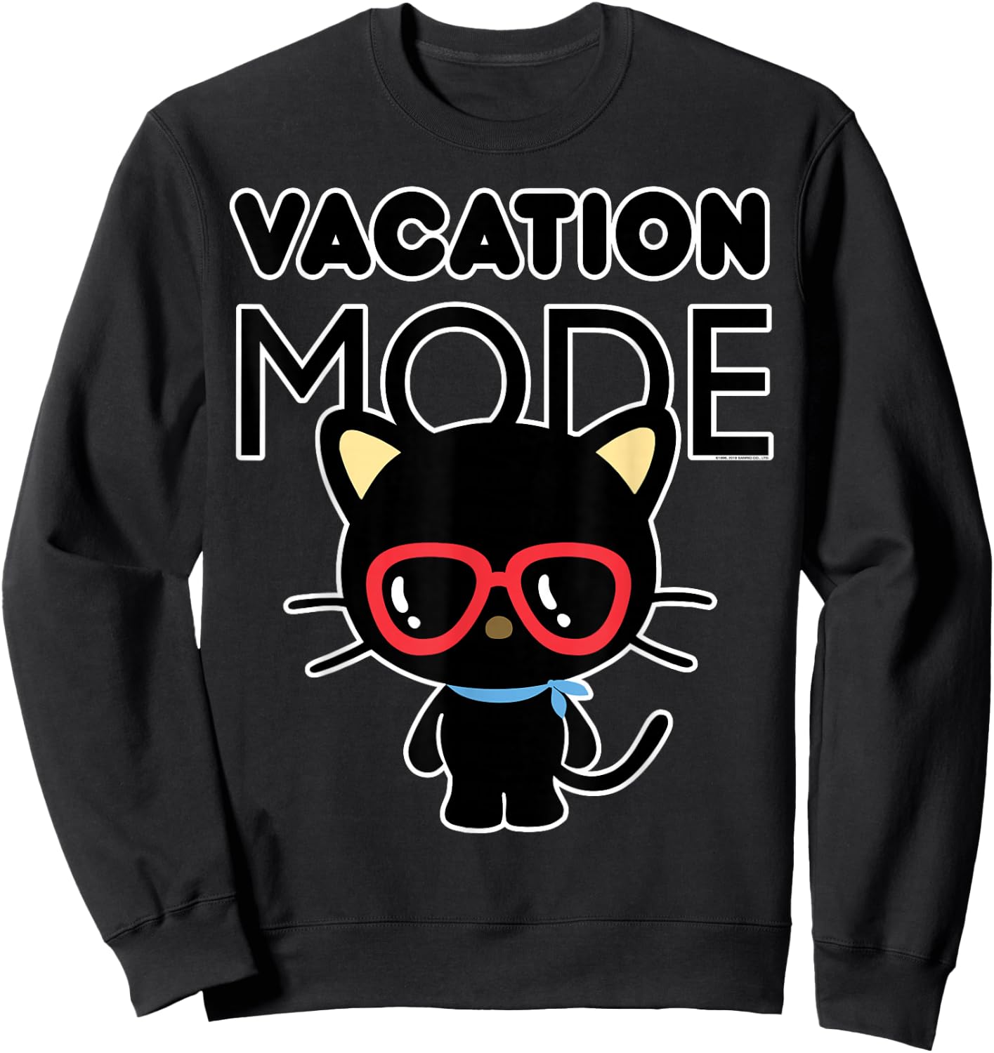 Chococat Vacation Mode Sunglasses Sweatshirt - Sweatshirt | Black