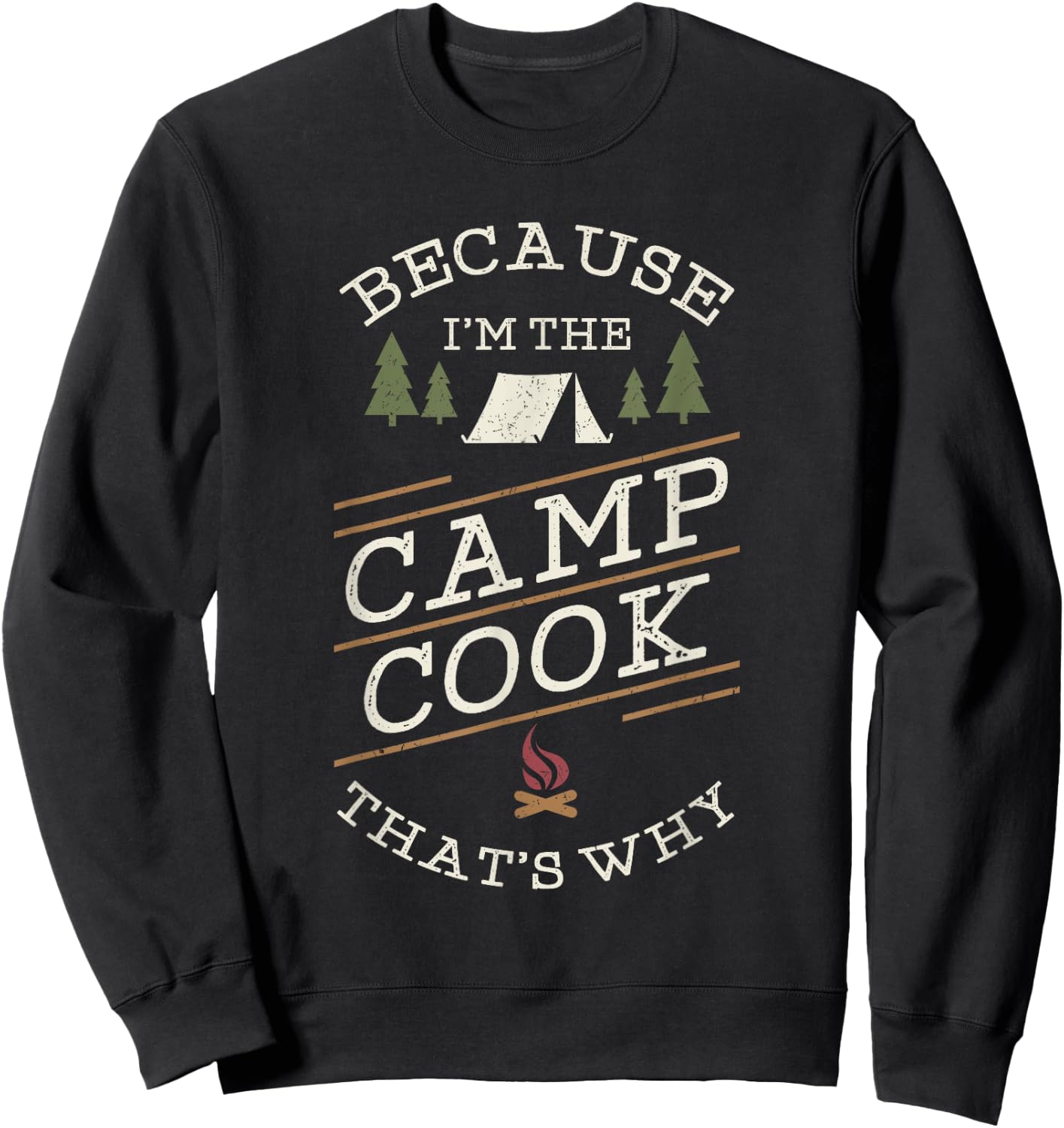 Camping Gift Product Camp Cook RV And Camper Sweatshirt - Sweatshirt | Black