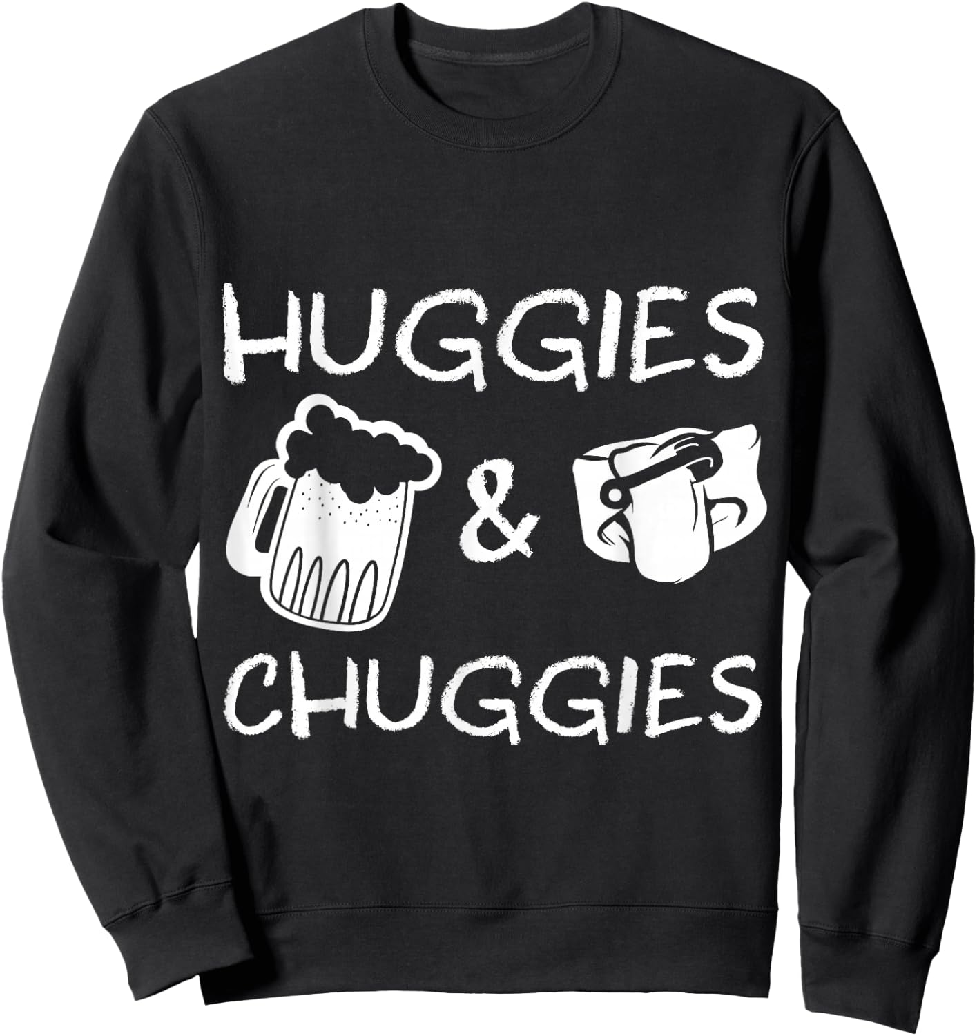 Diaper party, baby shower, dadchelor party, new parent gift Sweatshirt - Sweatshirt | Black