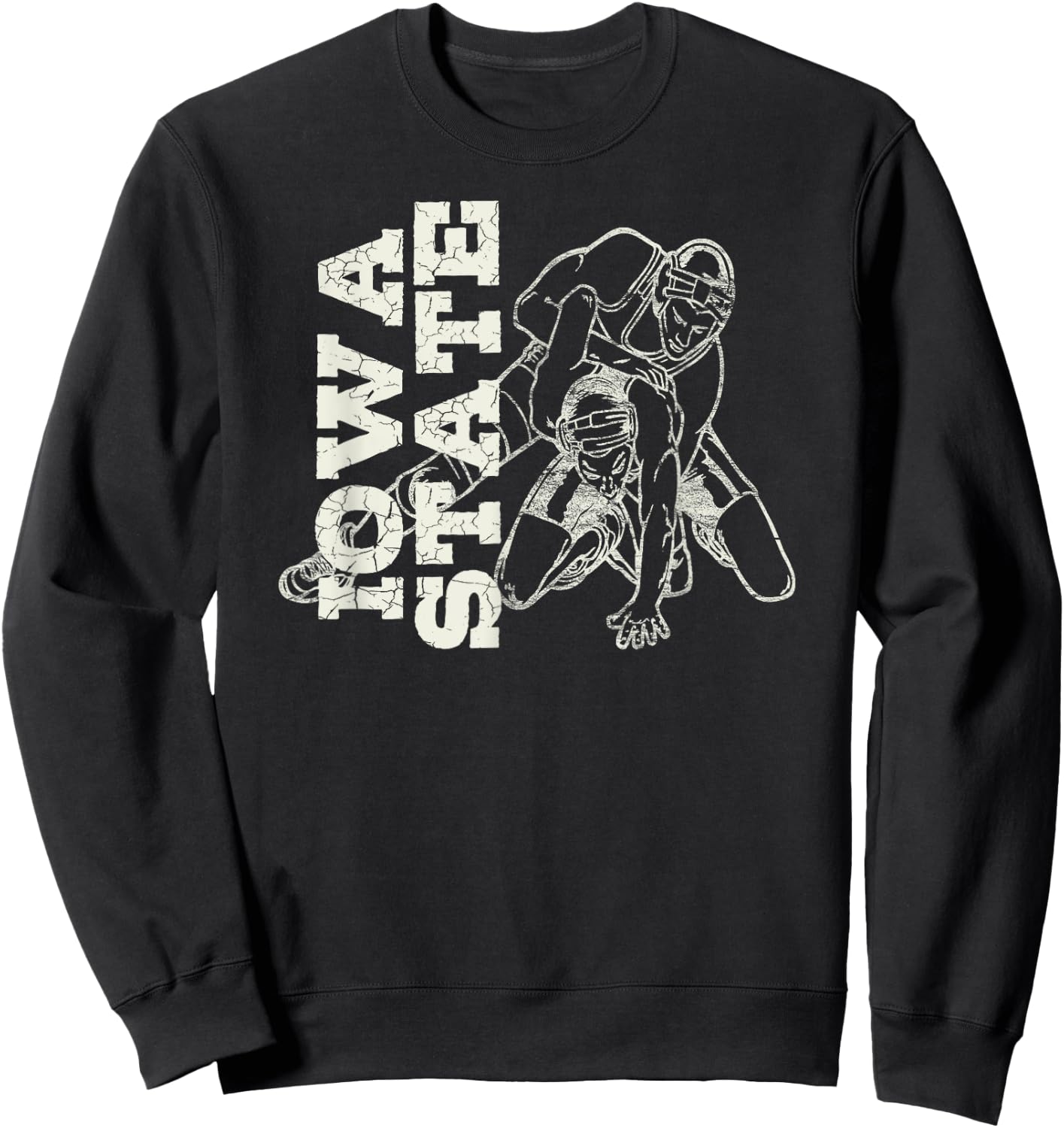 Iowa State Wrestler Wrestling Shirt Sweatshirt - Sweatshirt | Black