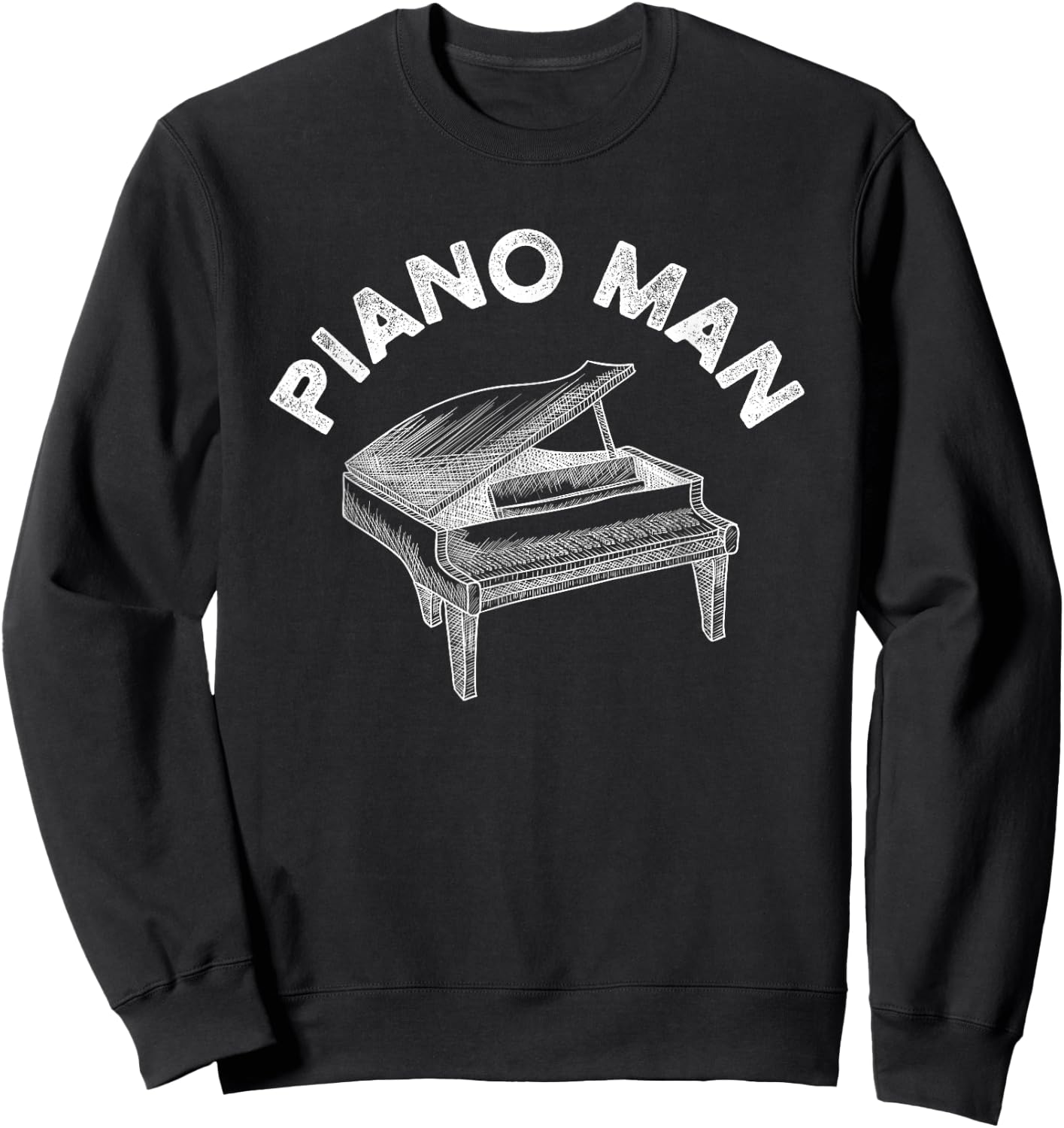 Baby Grand Piano Man Teacher Student Pianist Gifts Sweatshirt - Sweatshirt | Black