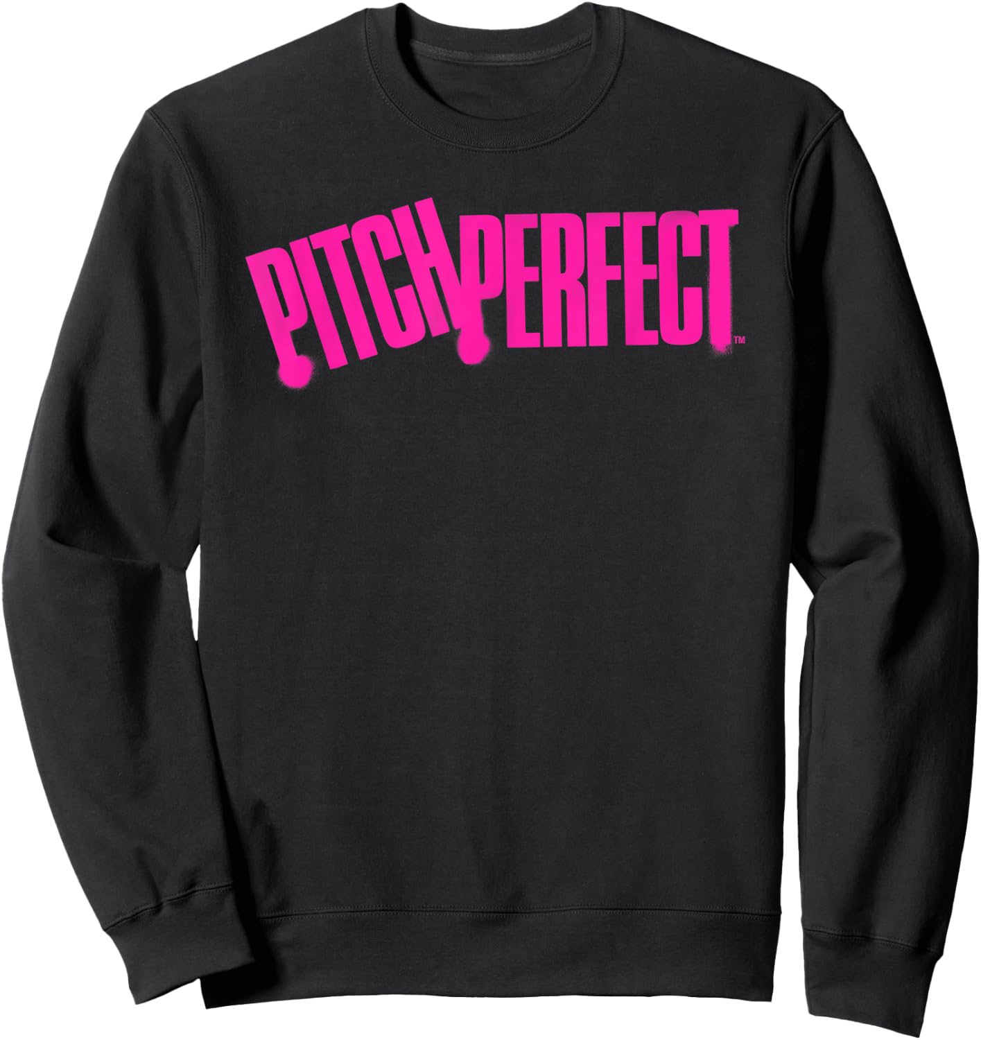 Pitch Perfect Pink Spray Paint Sweatshirt - Sweatshirt | Black